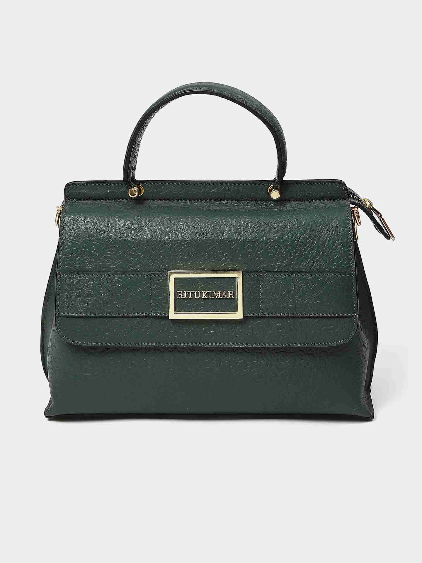 Bottle Green Nitya Handbag