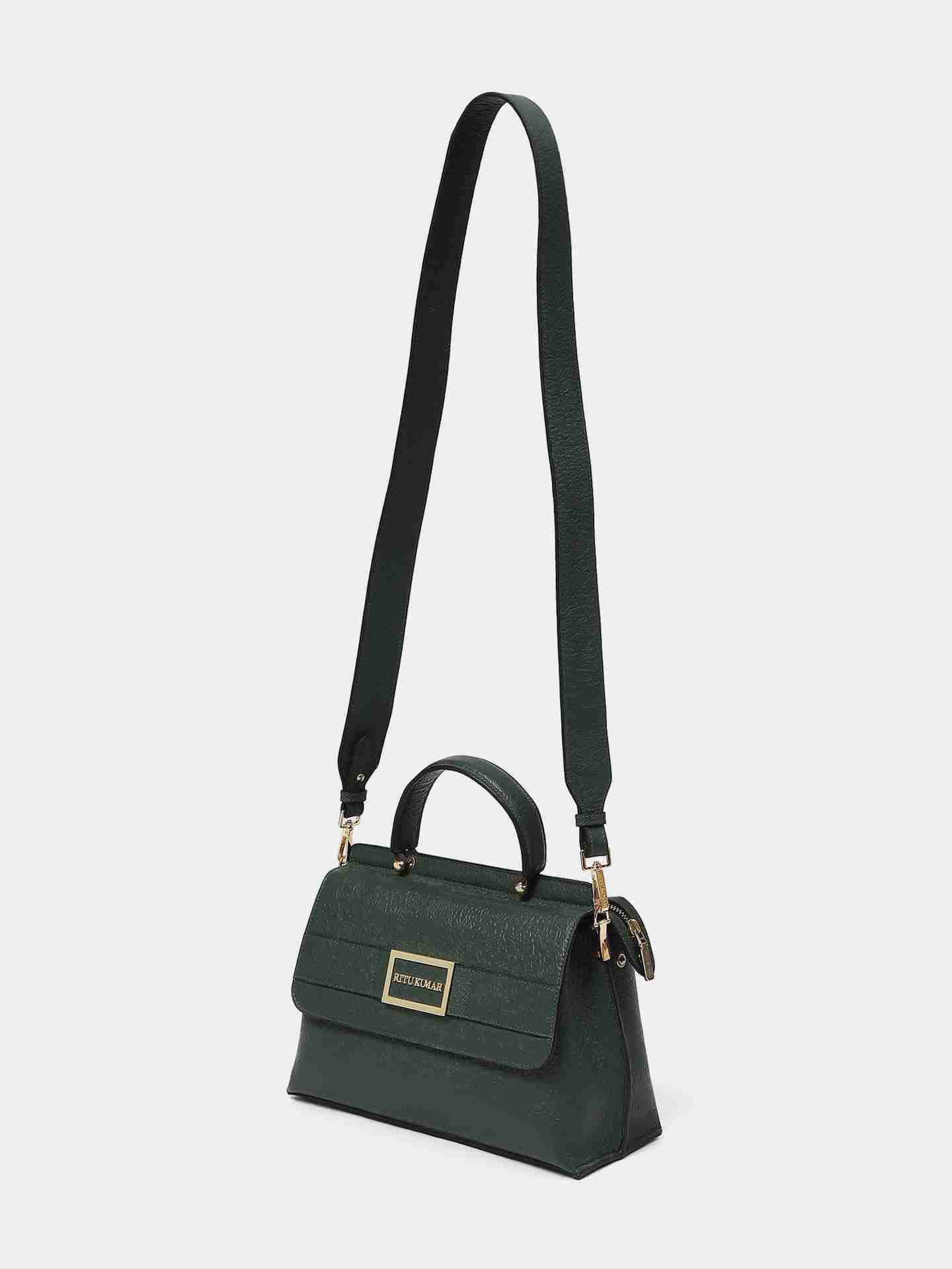 Bottle Green Nitya Handbag