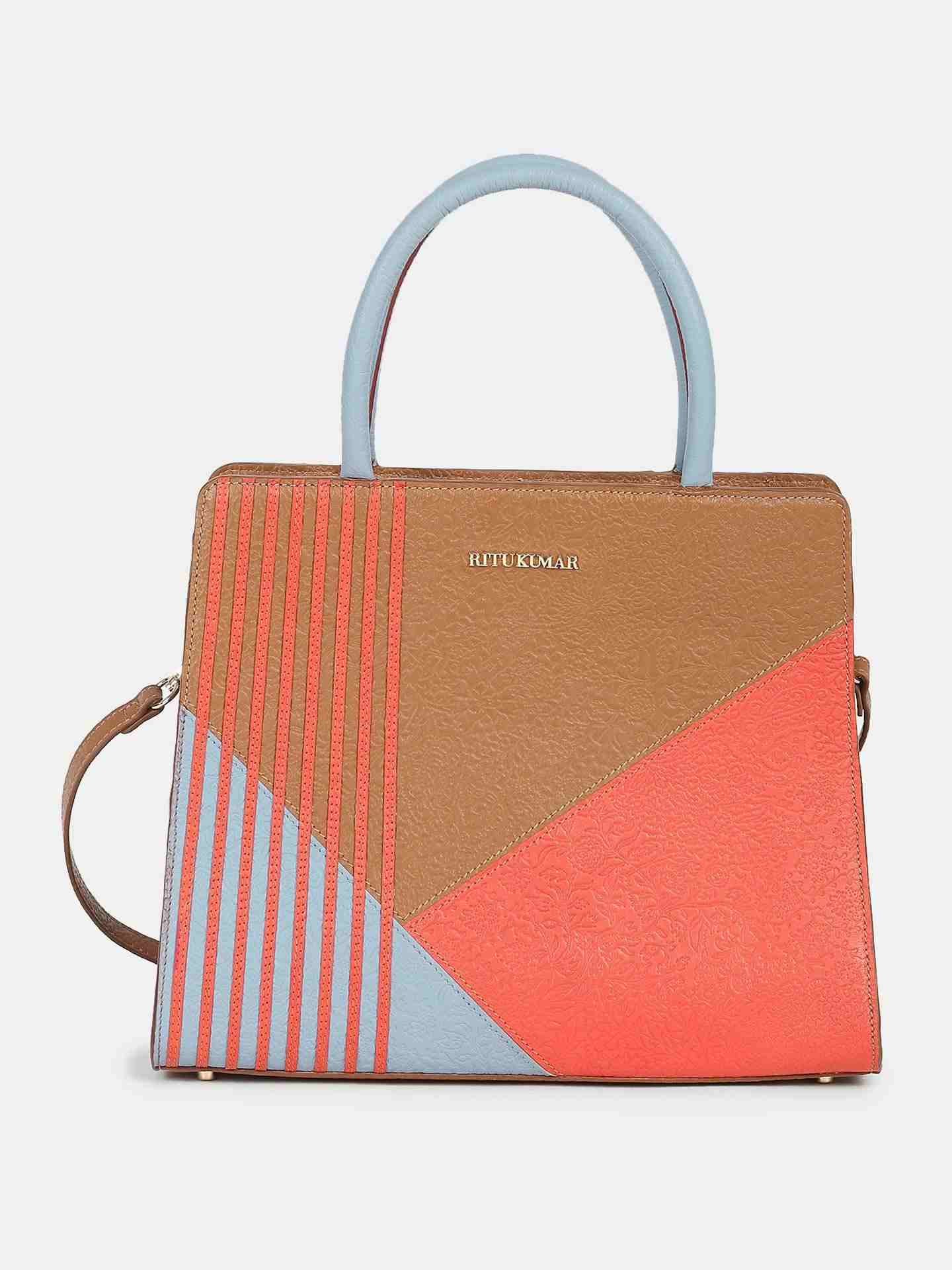 Multi-Color Missoni Leather Hand-Held Bag