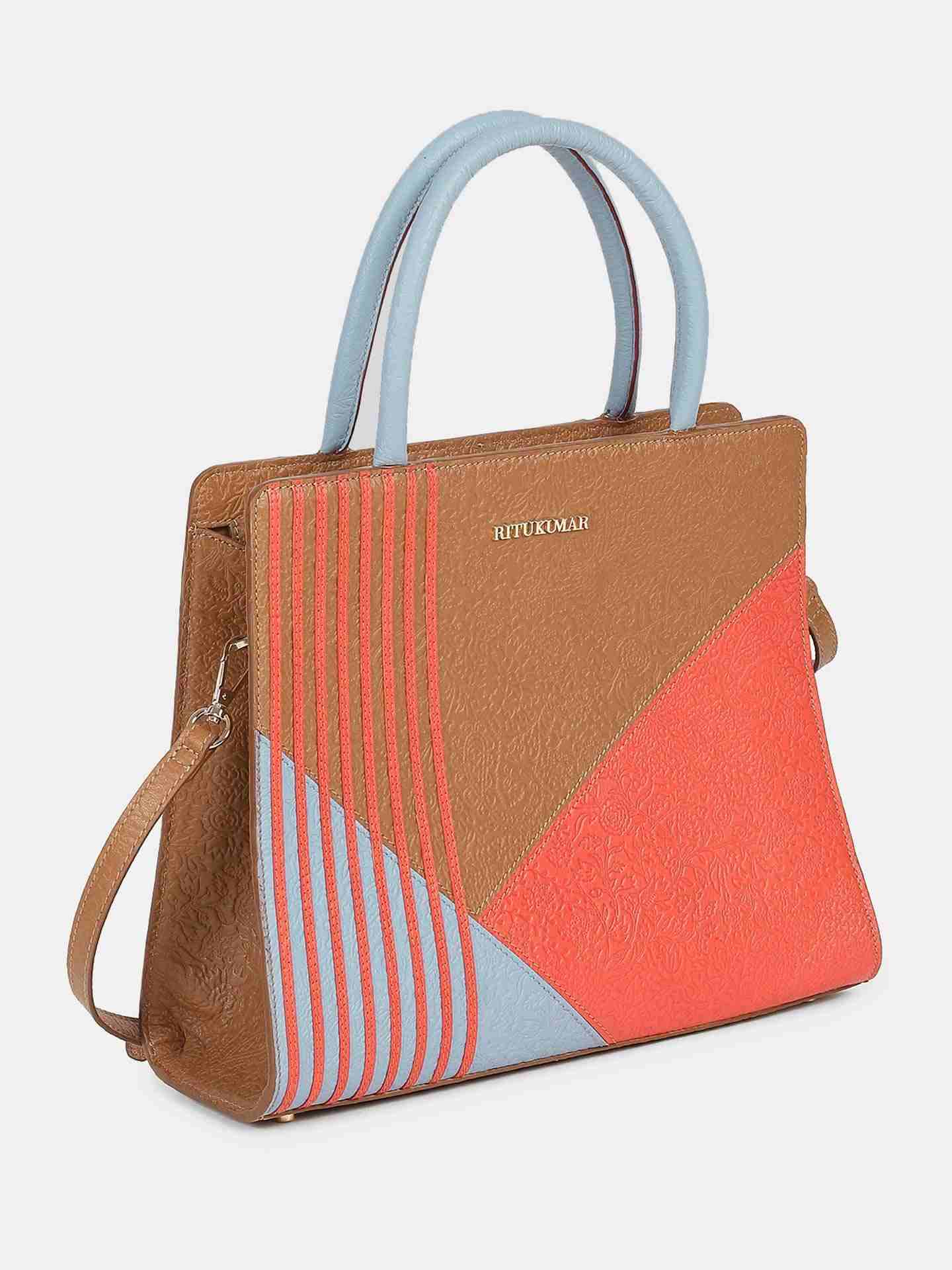 Multi-Color Missoni Leather Hand-Held Bag