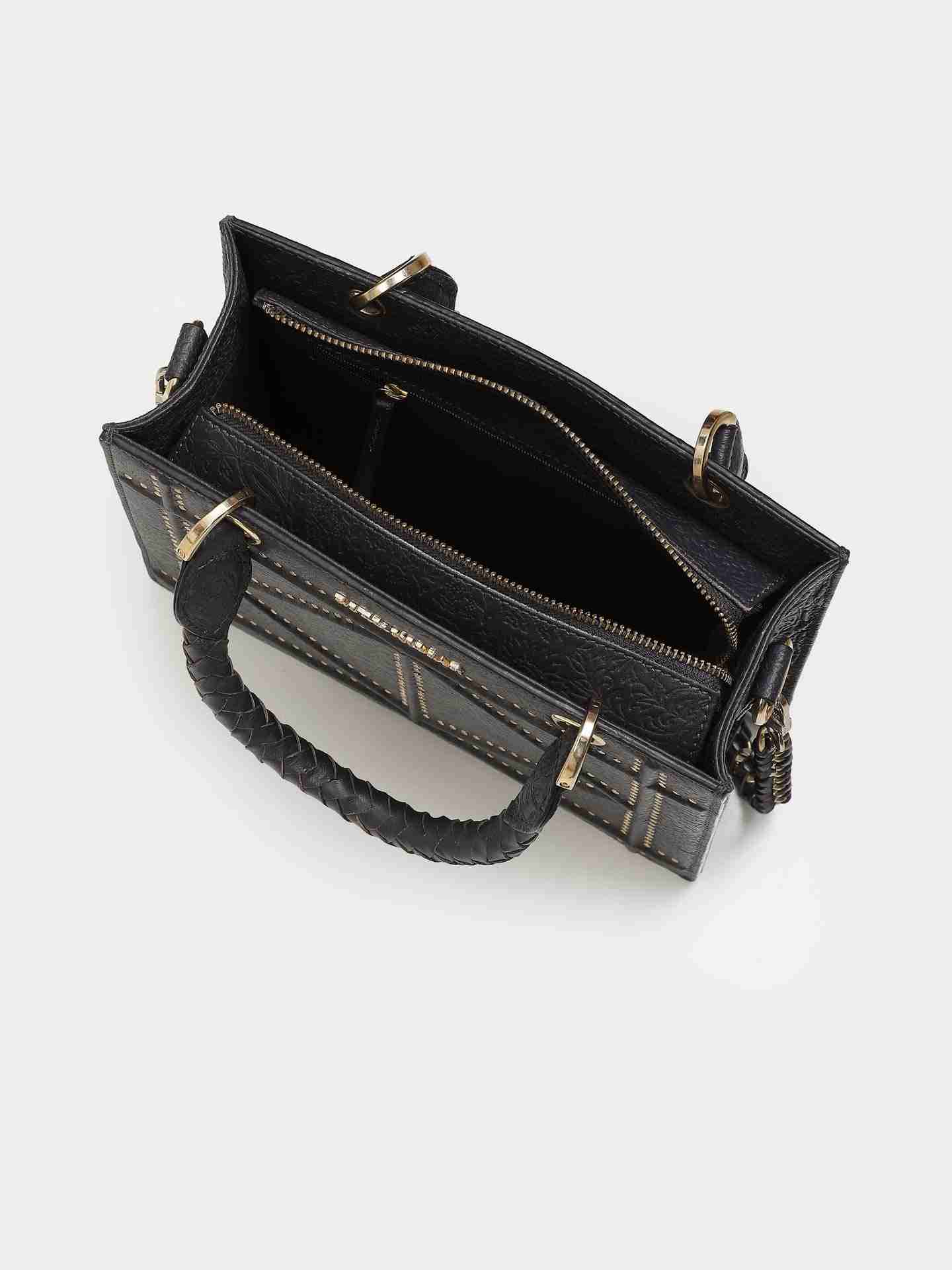 Navy Kanak Hand-Held Bag