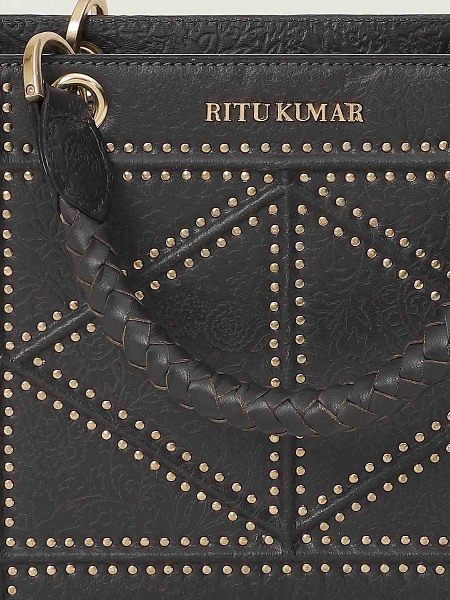 Navy Kanak Hand-Held Bag