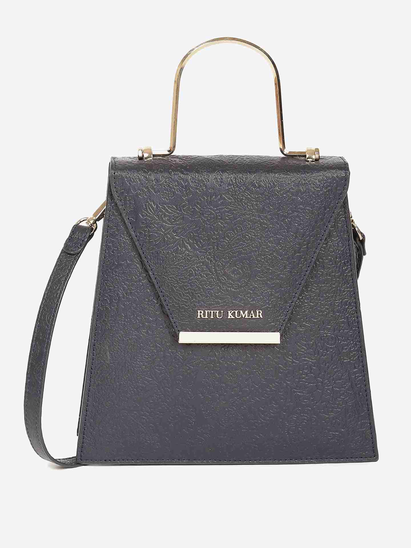 Navy Rose Sling Bag