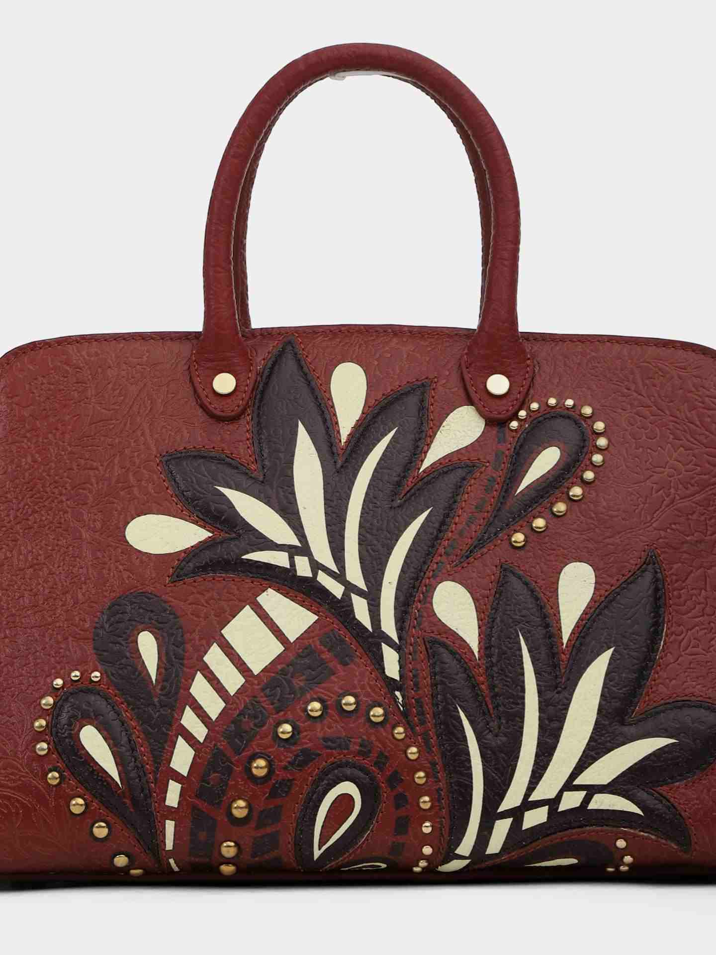 Maroon Azura Handbag