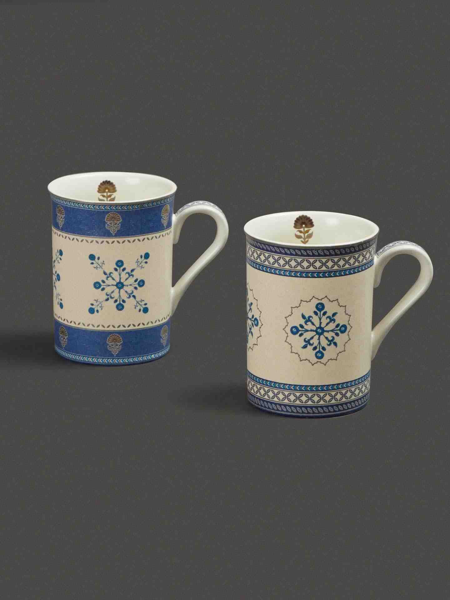 Blue Jalmahal Mug (Set Of 2)