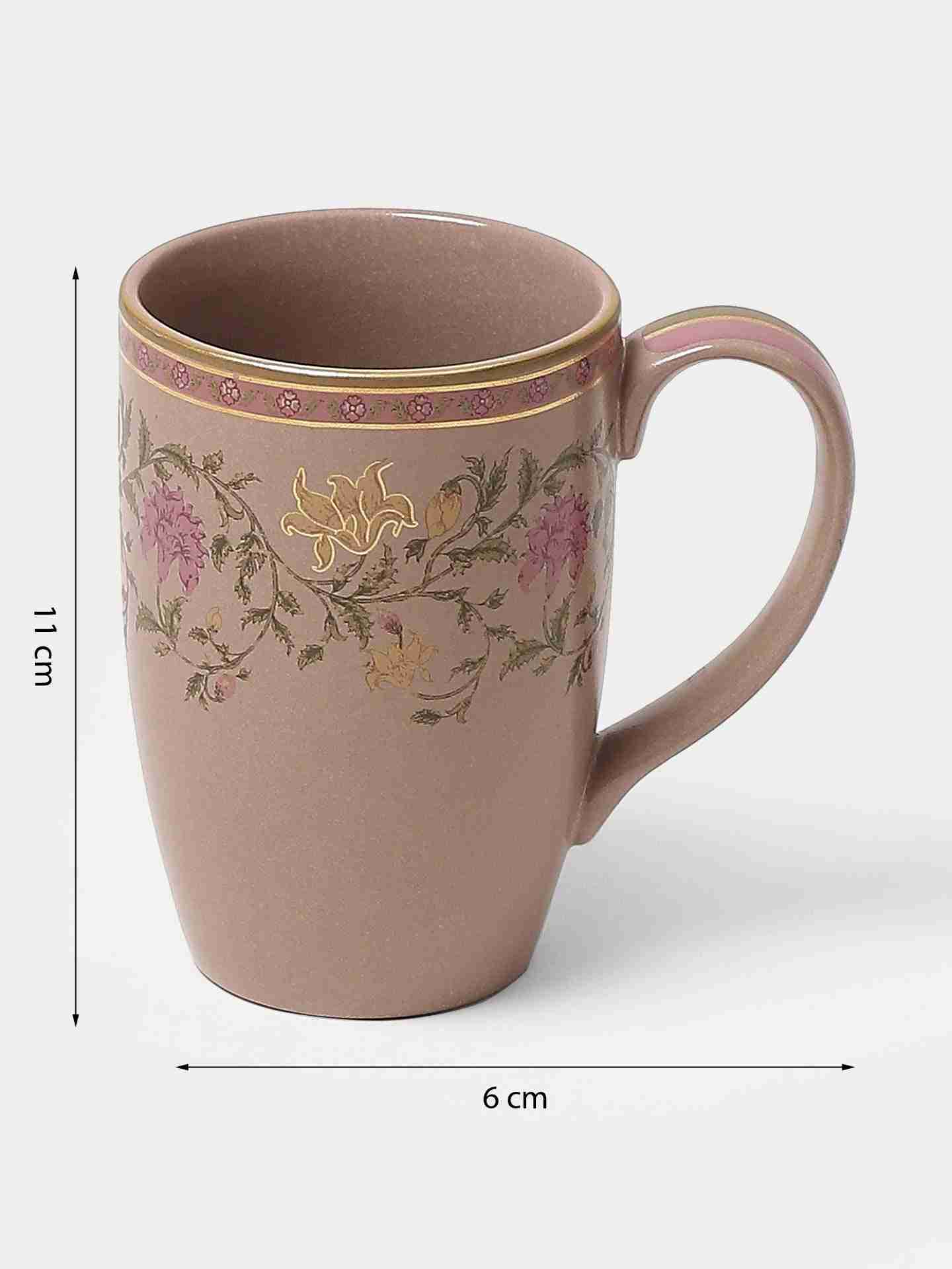 Pink & Beige Koshambi Mug (Set Of 2)