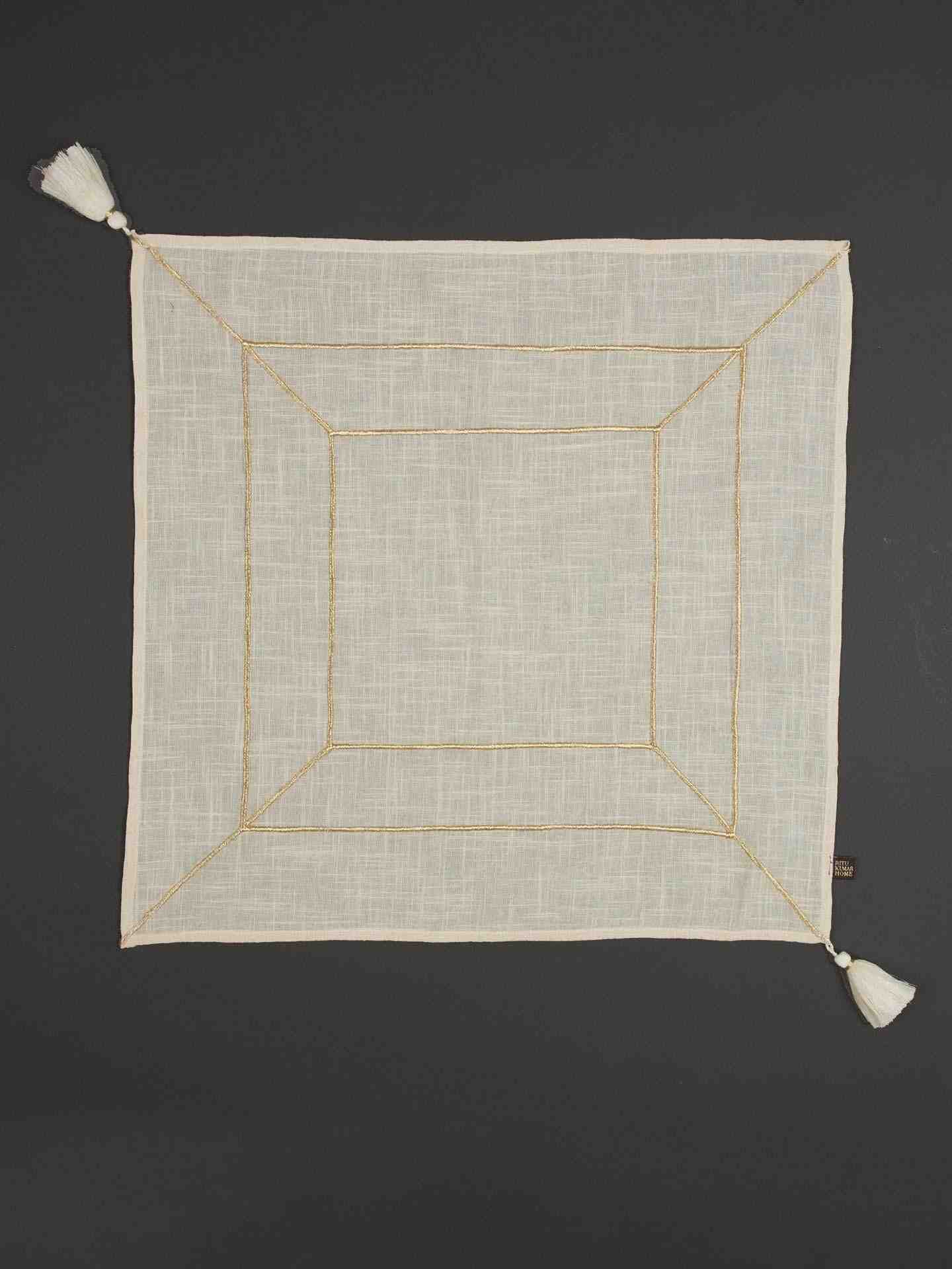 Ivory Cochin Cotton Dinner Napkin (Set Of 4)