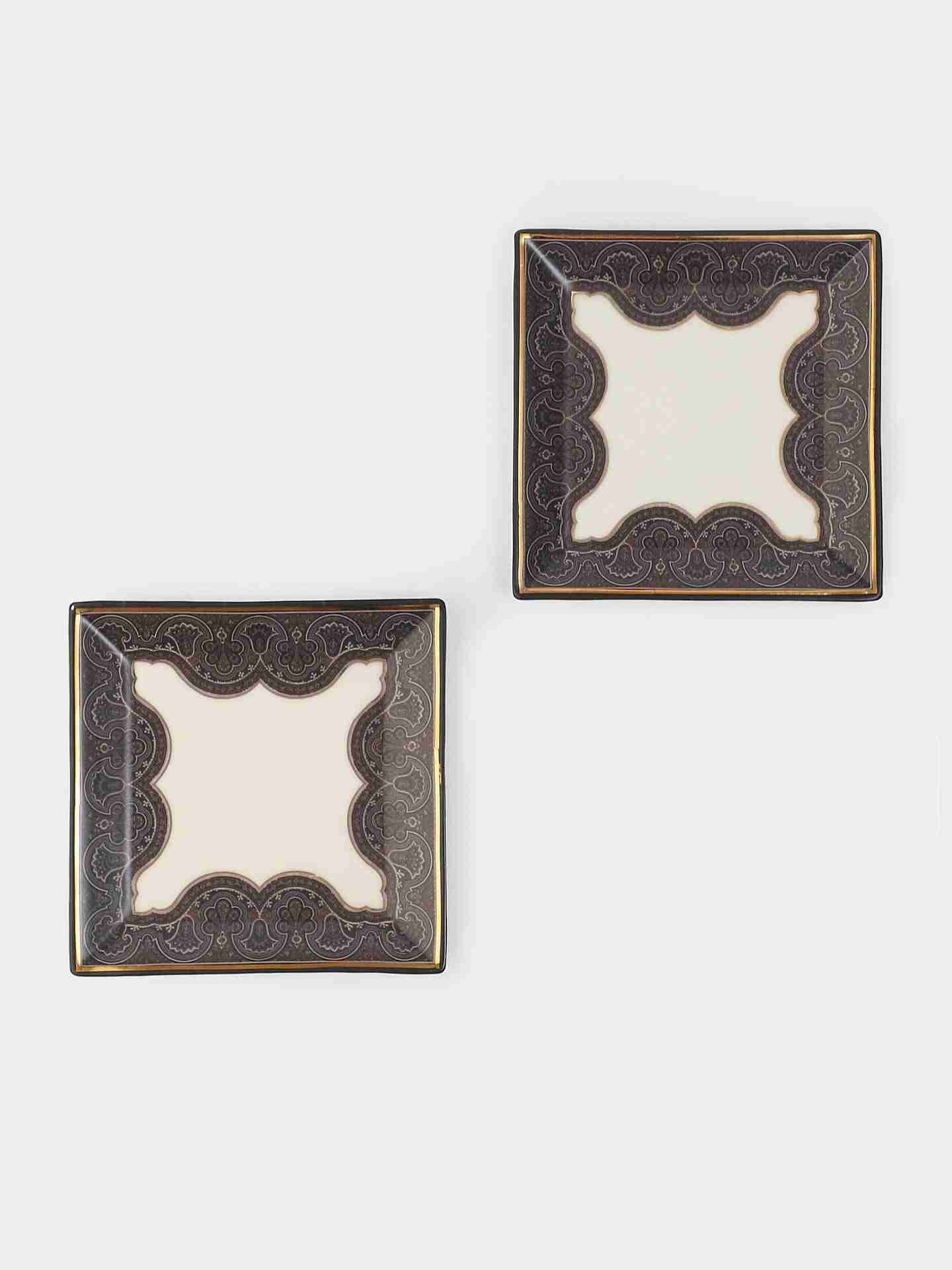 Light Blue Jaamevar Dinner Plate (Set Of 2)