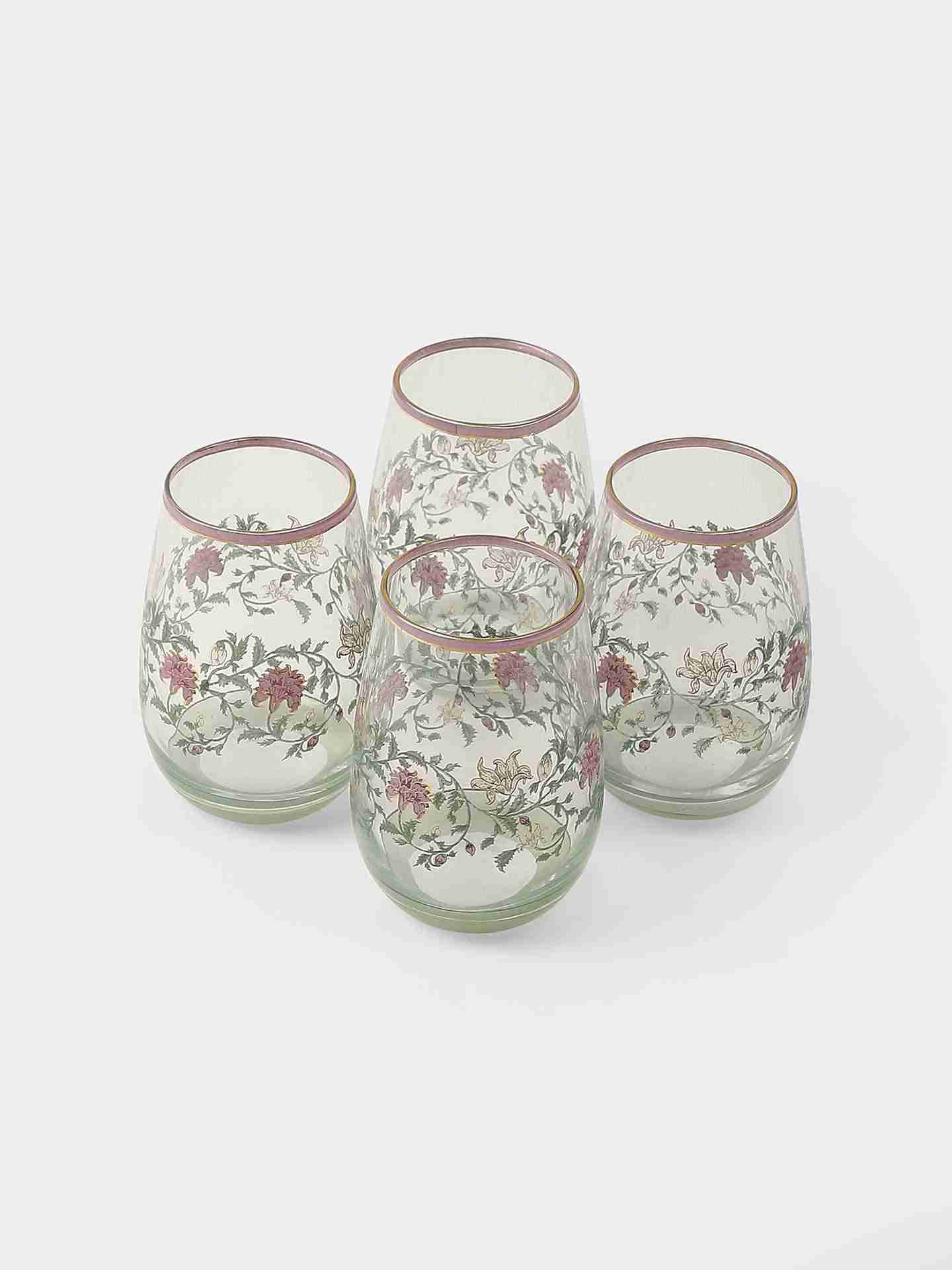 Pink & Beige Koshambi Side Plate (Set Of 2)