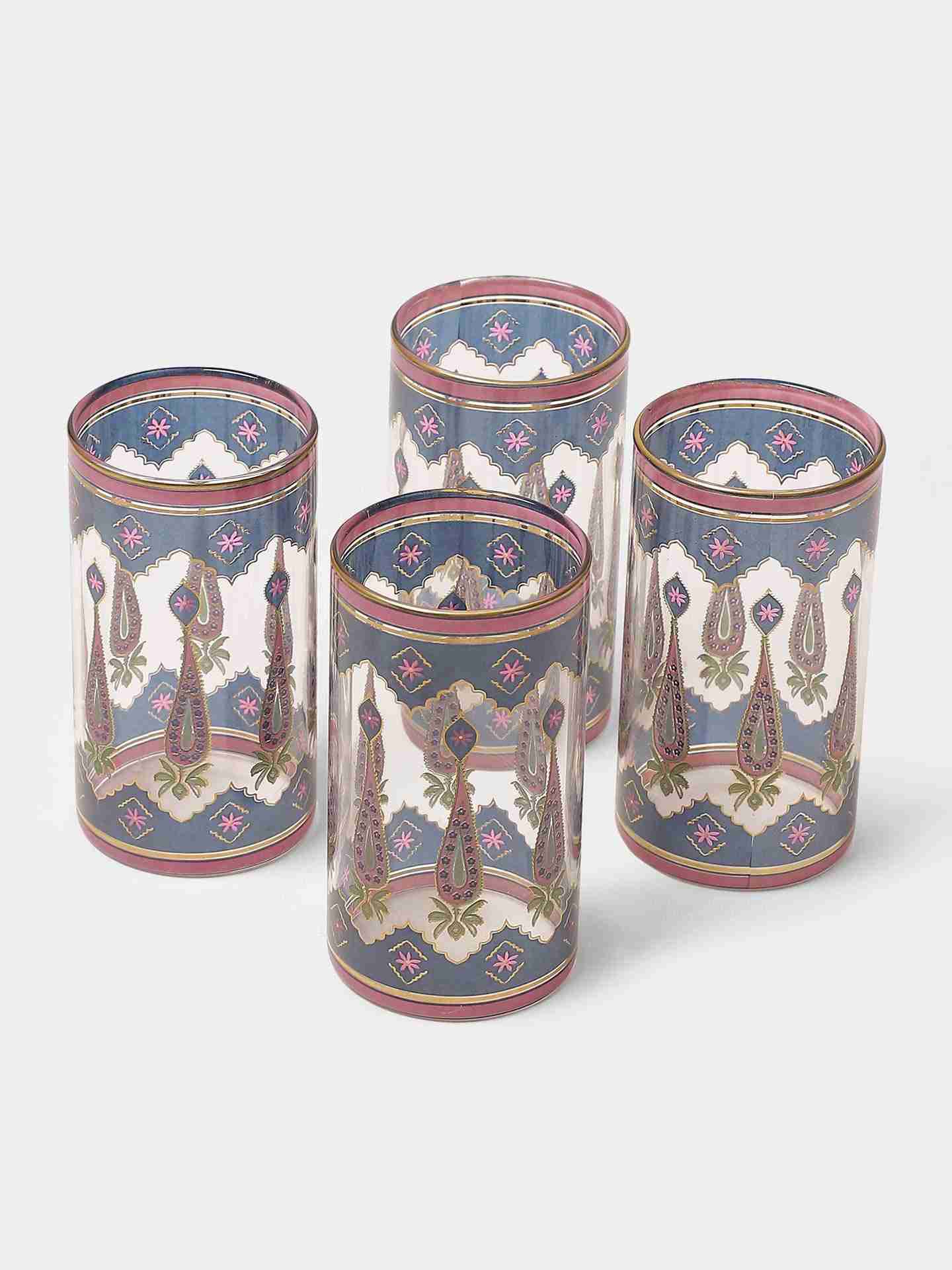 Beige & Pink  Minar Platter (Set Of 2)