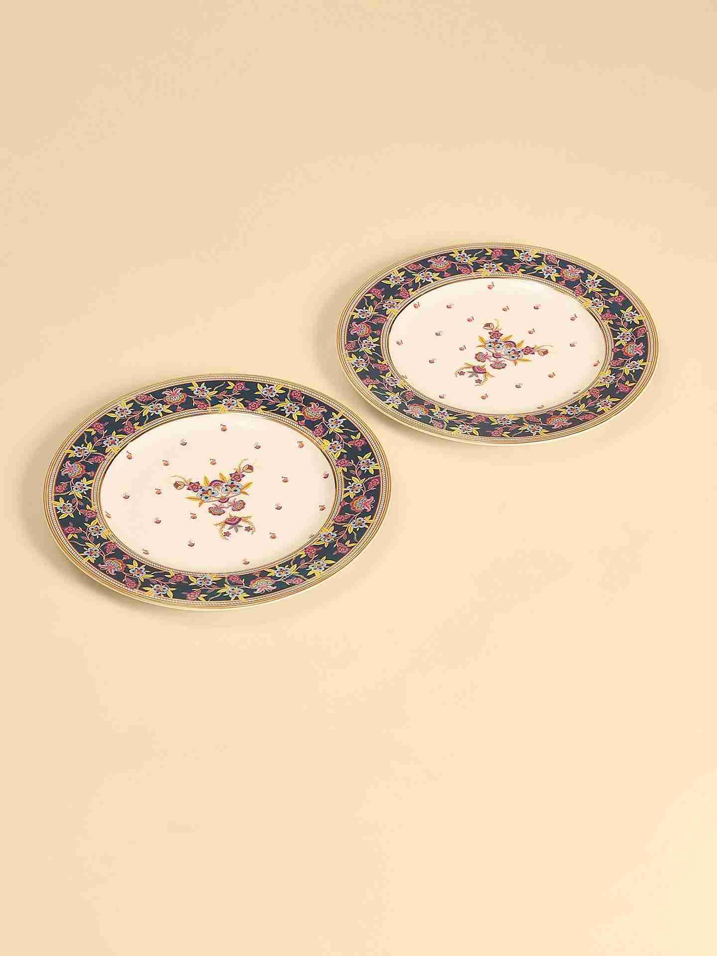 Navy Fantasia Dinner Plate