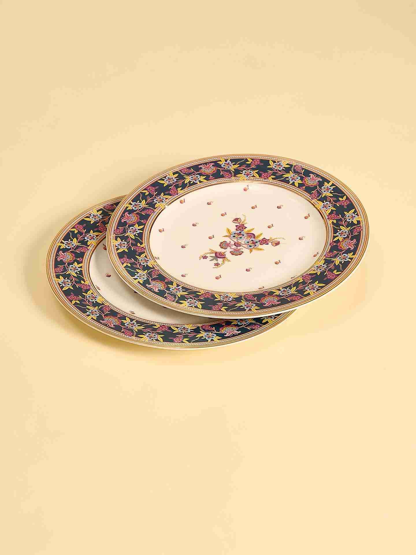 Navy Fantasia Dinner Plate
