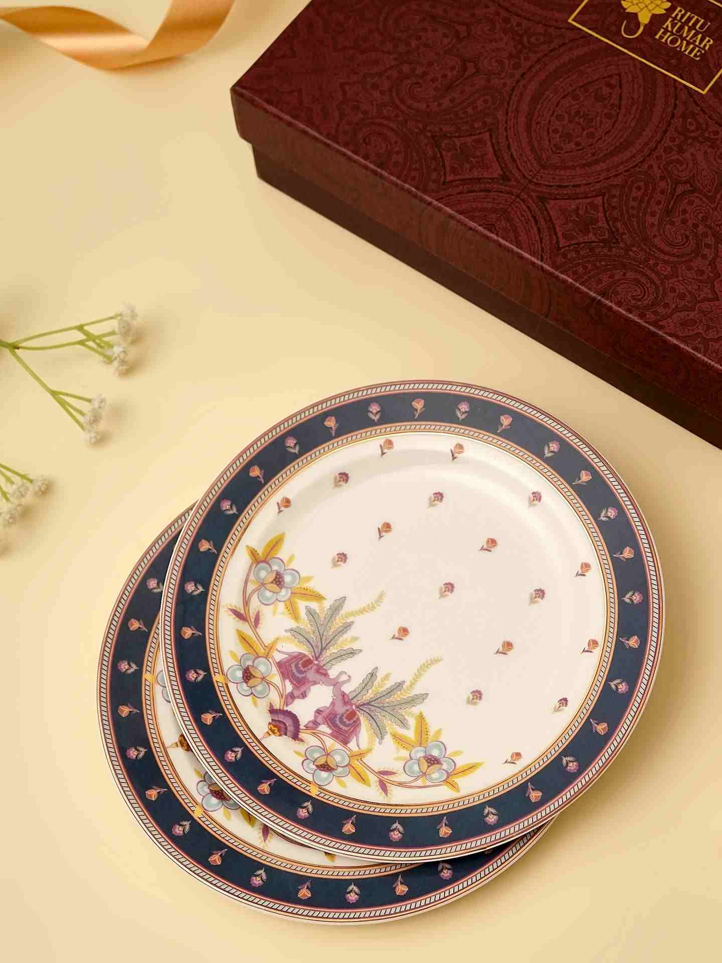 Navy Fantasia Side Plate