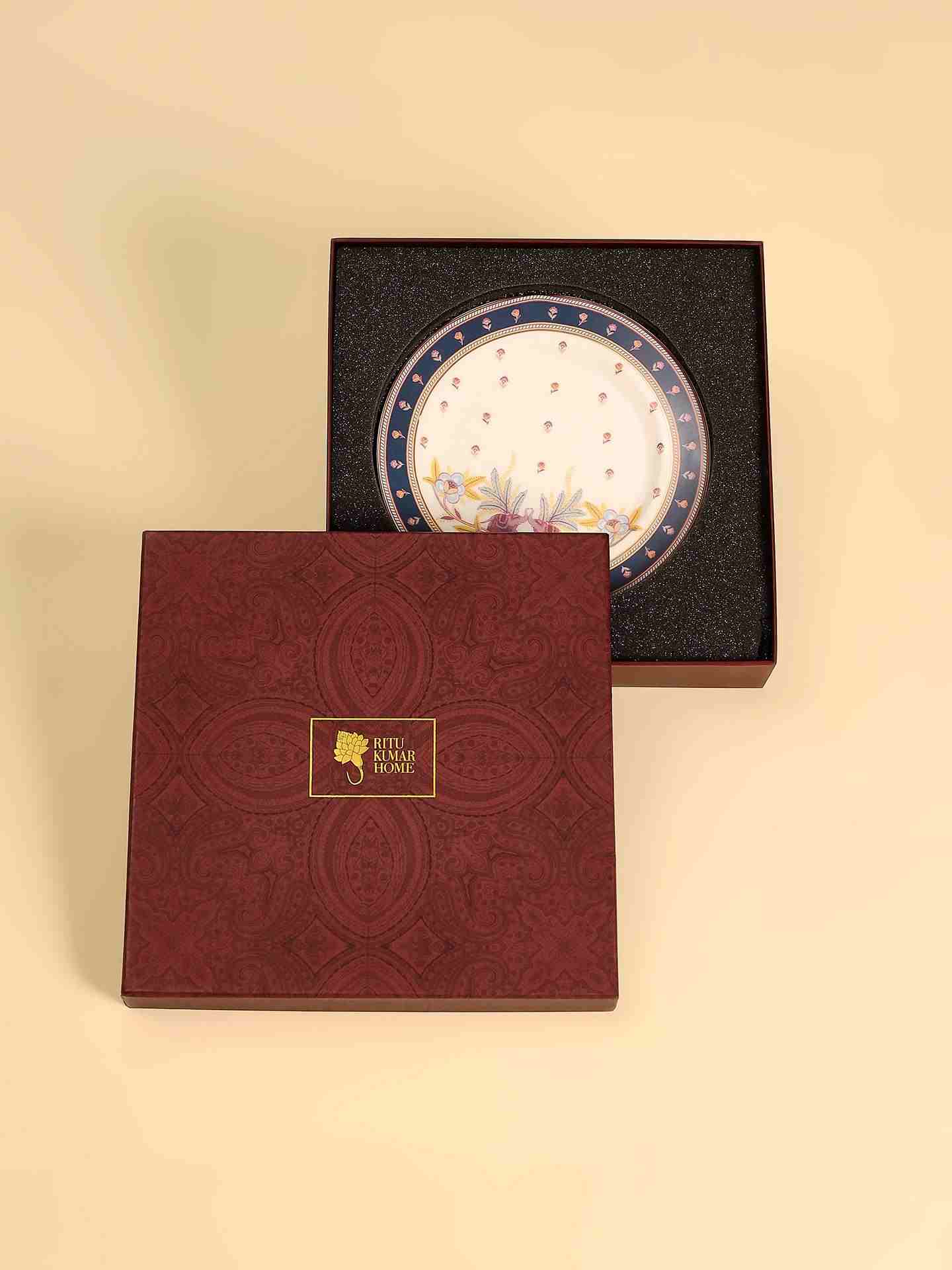 Navy Fantasia Side Plate