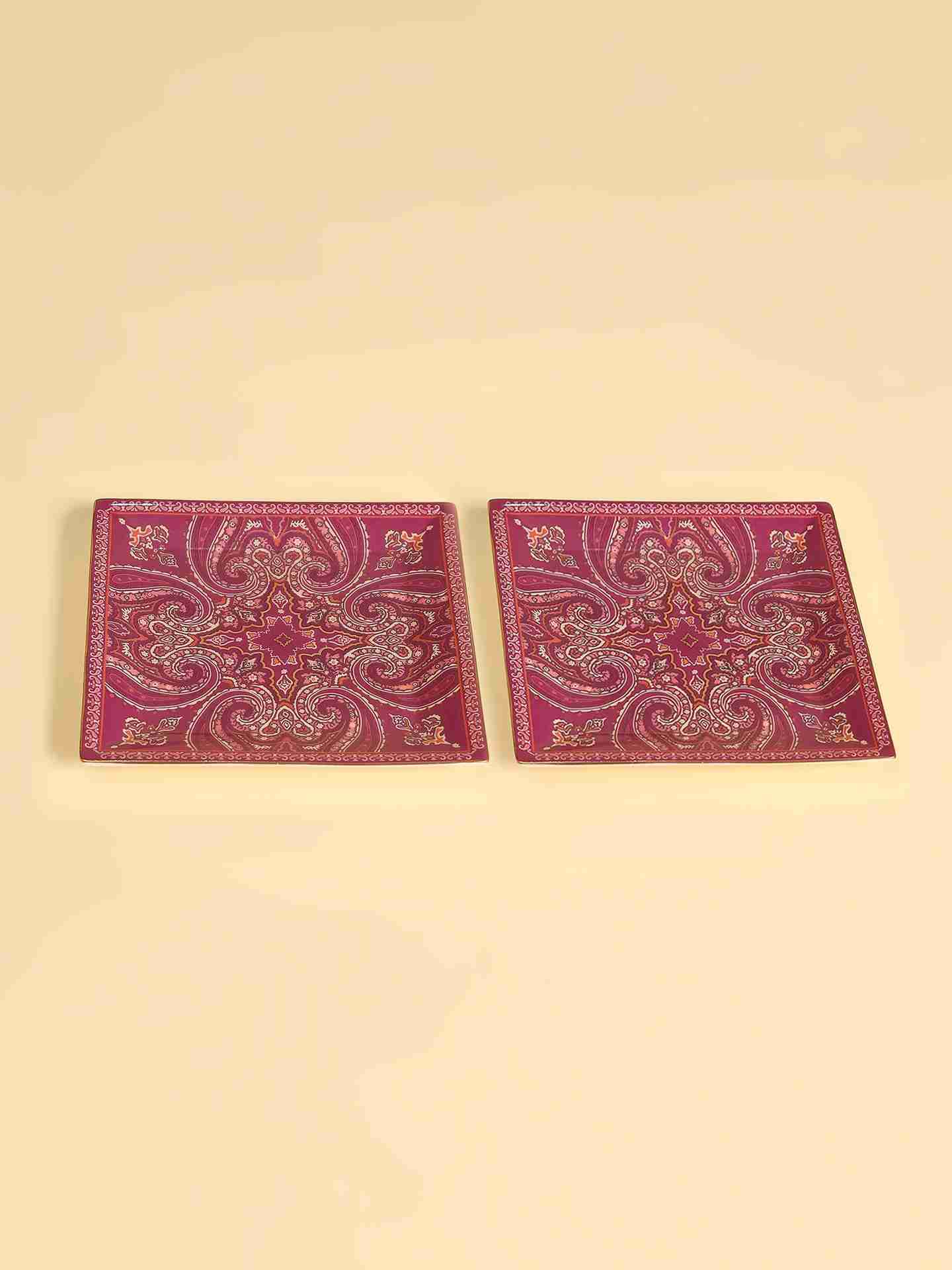 Fuschia Jaamevar Small Platter