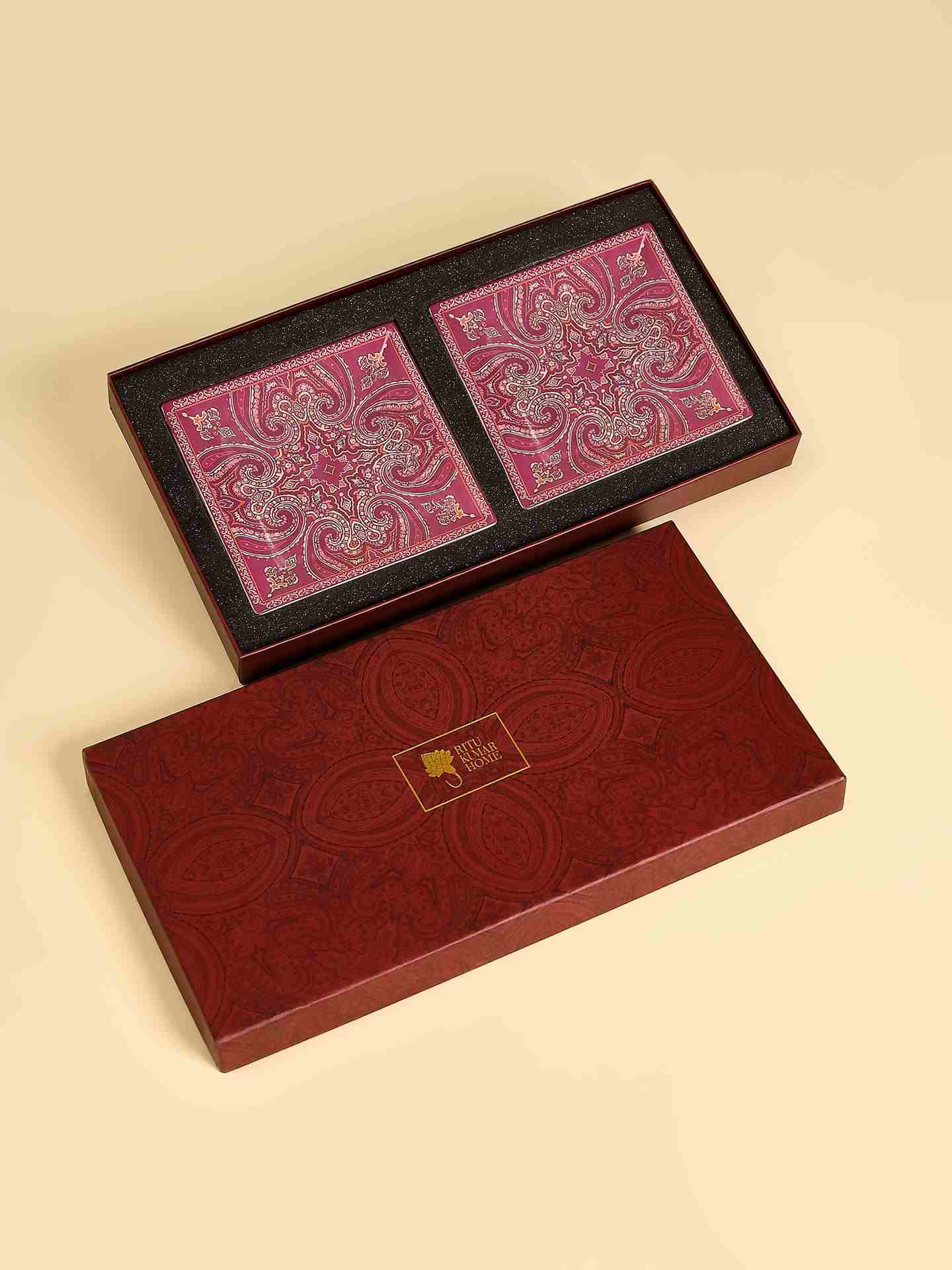 Fuschia Jaamevar Small Platter