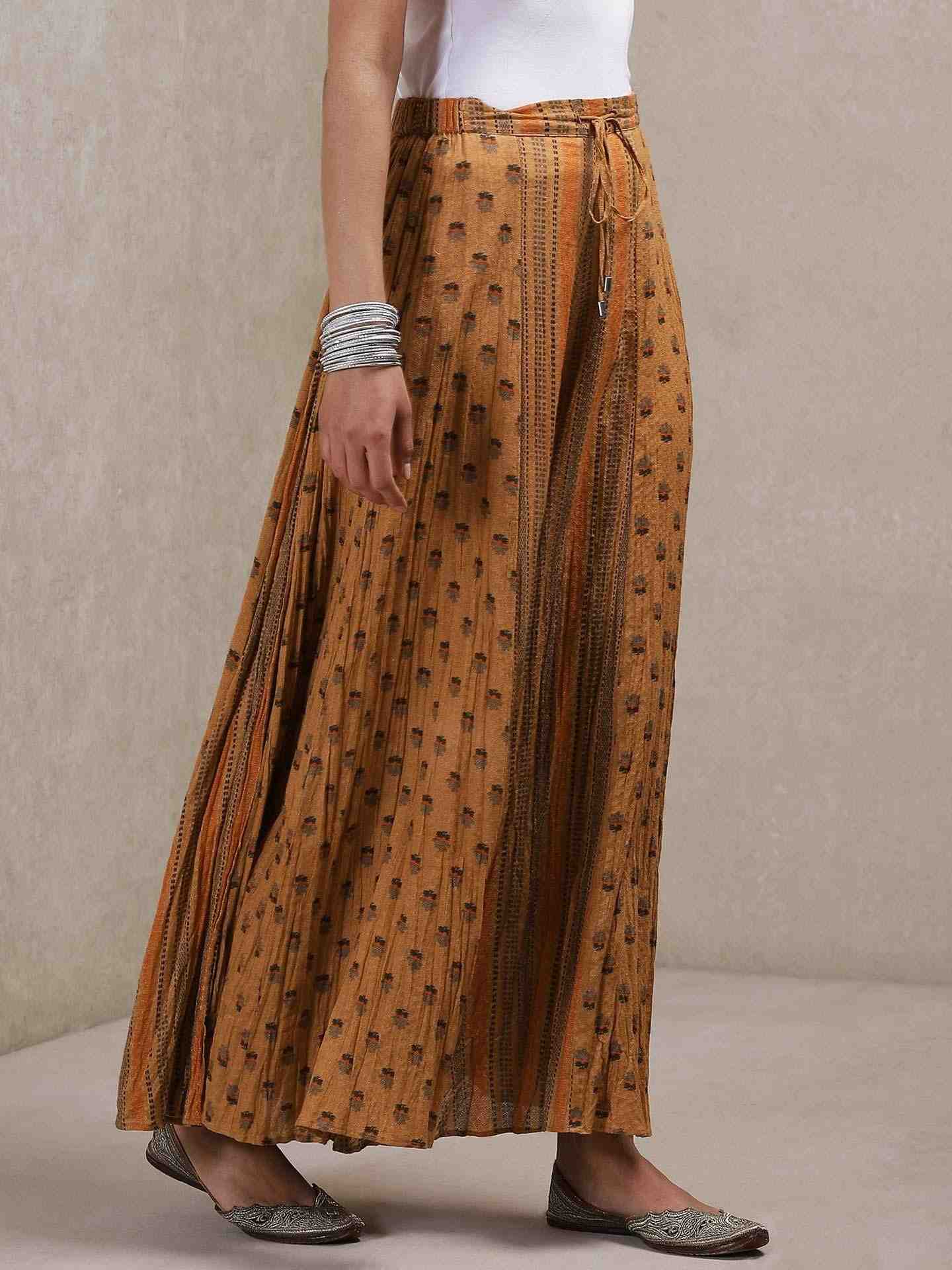 Brown Classic Cotton Sharara
