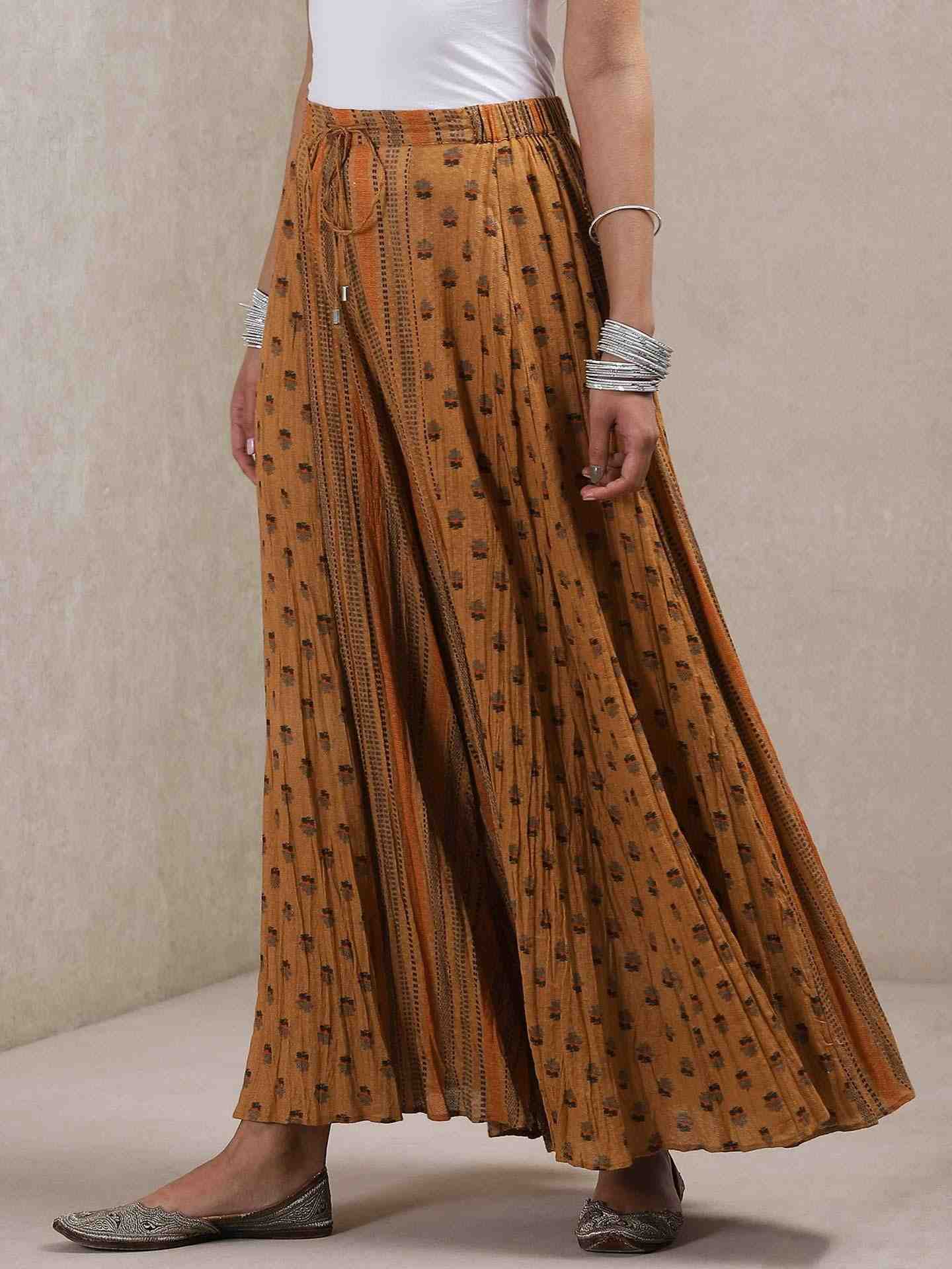 Brown Classic Cotton Sharara