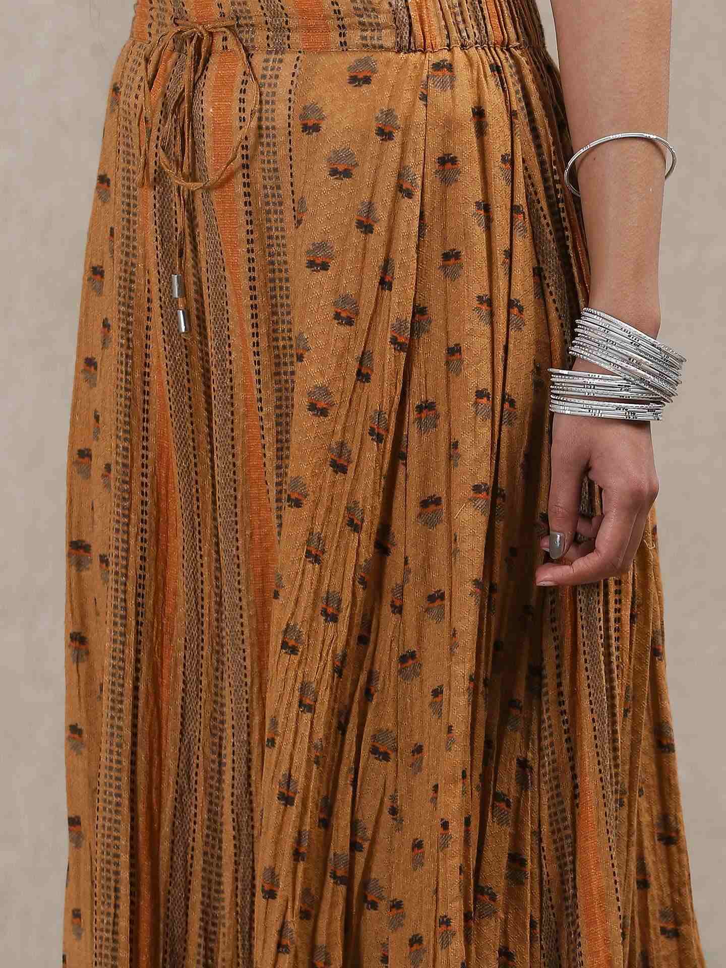 Brown Classic Cotton Sharara