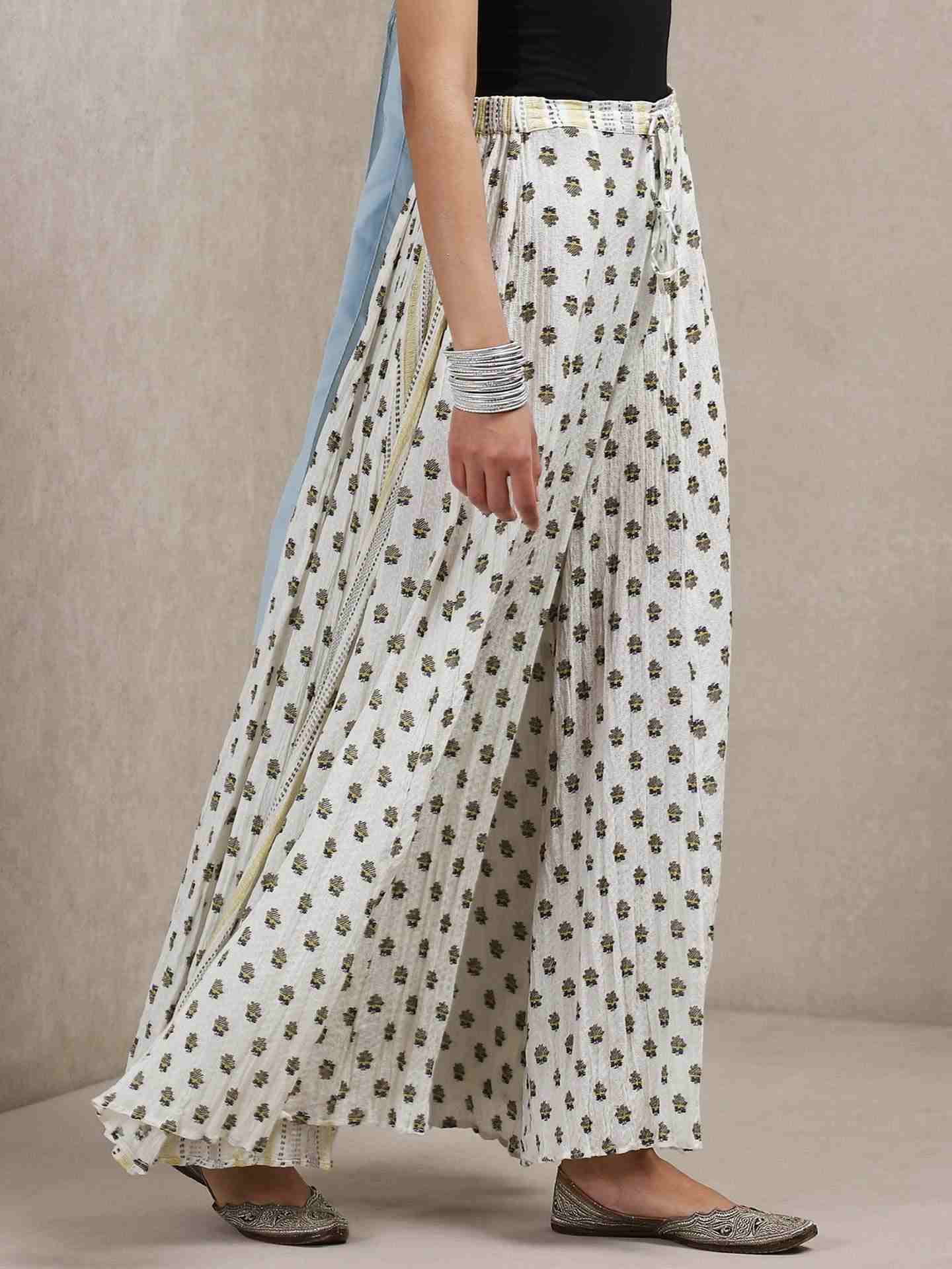 Off White Classic Cotton Sharara