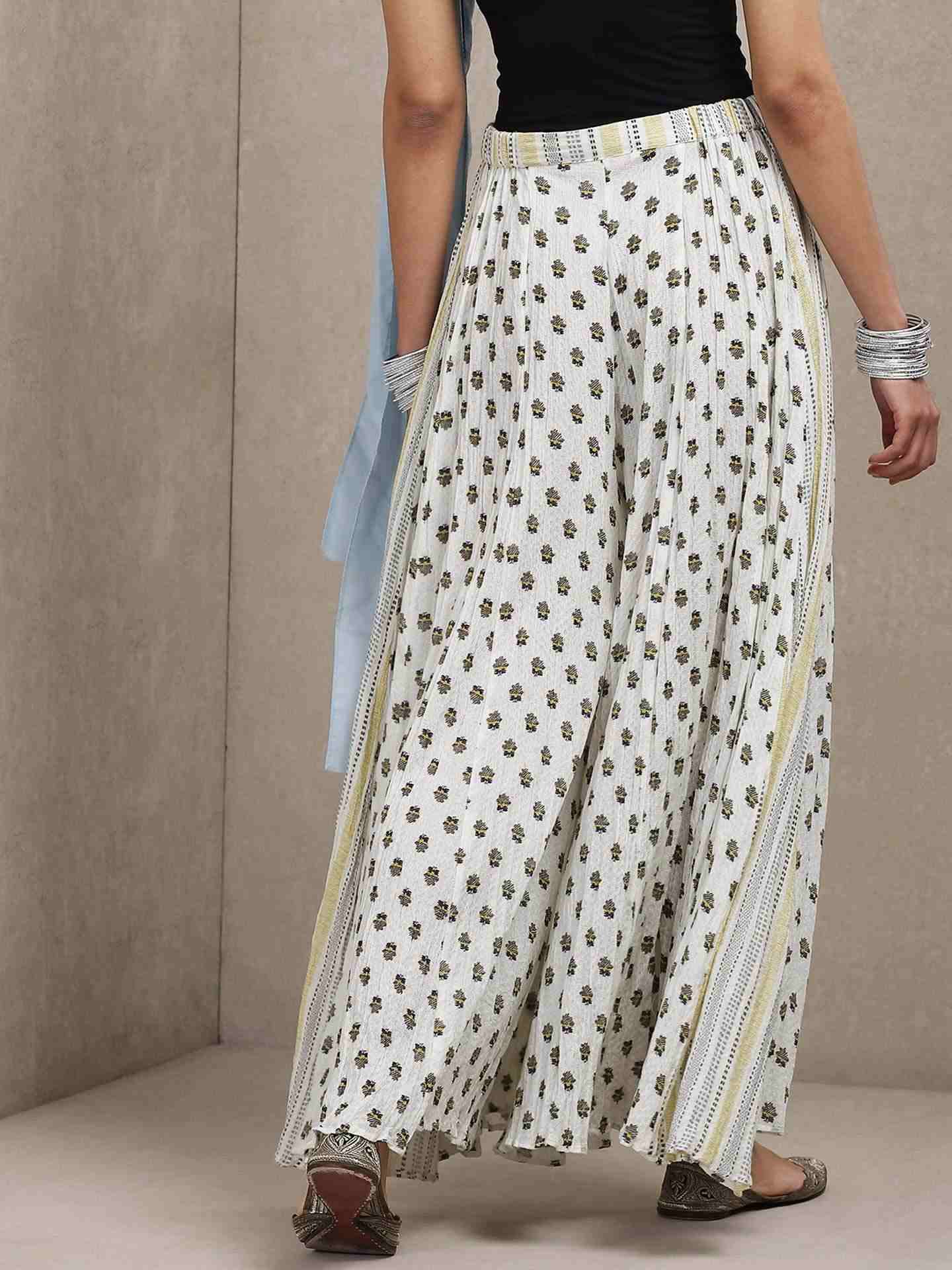 Off White Classic Cotton Sharara