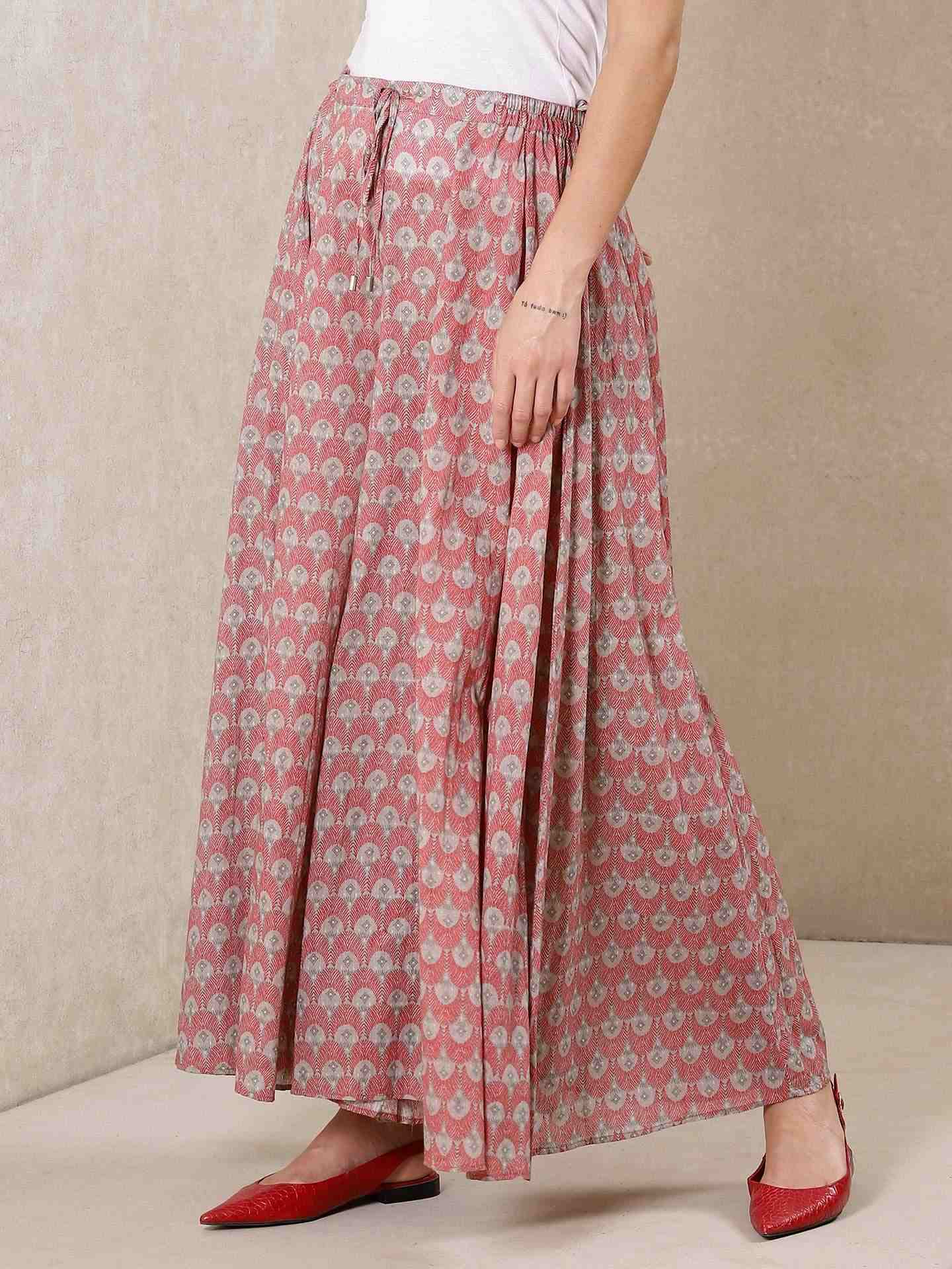 Pink Modern Minimalist Cotton Sharara