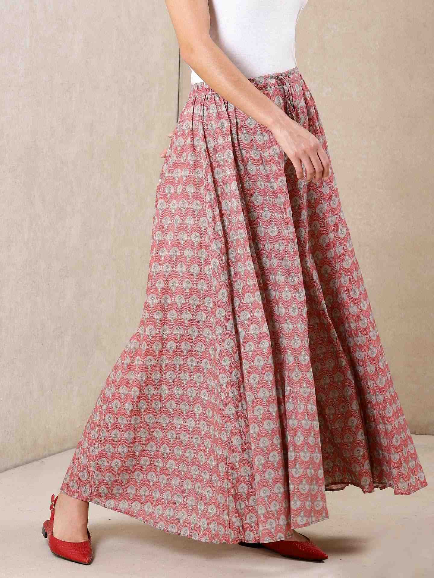 Pink Modern Minimalist Cotton Sharara