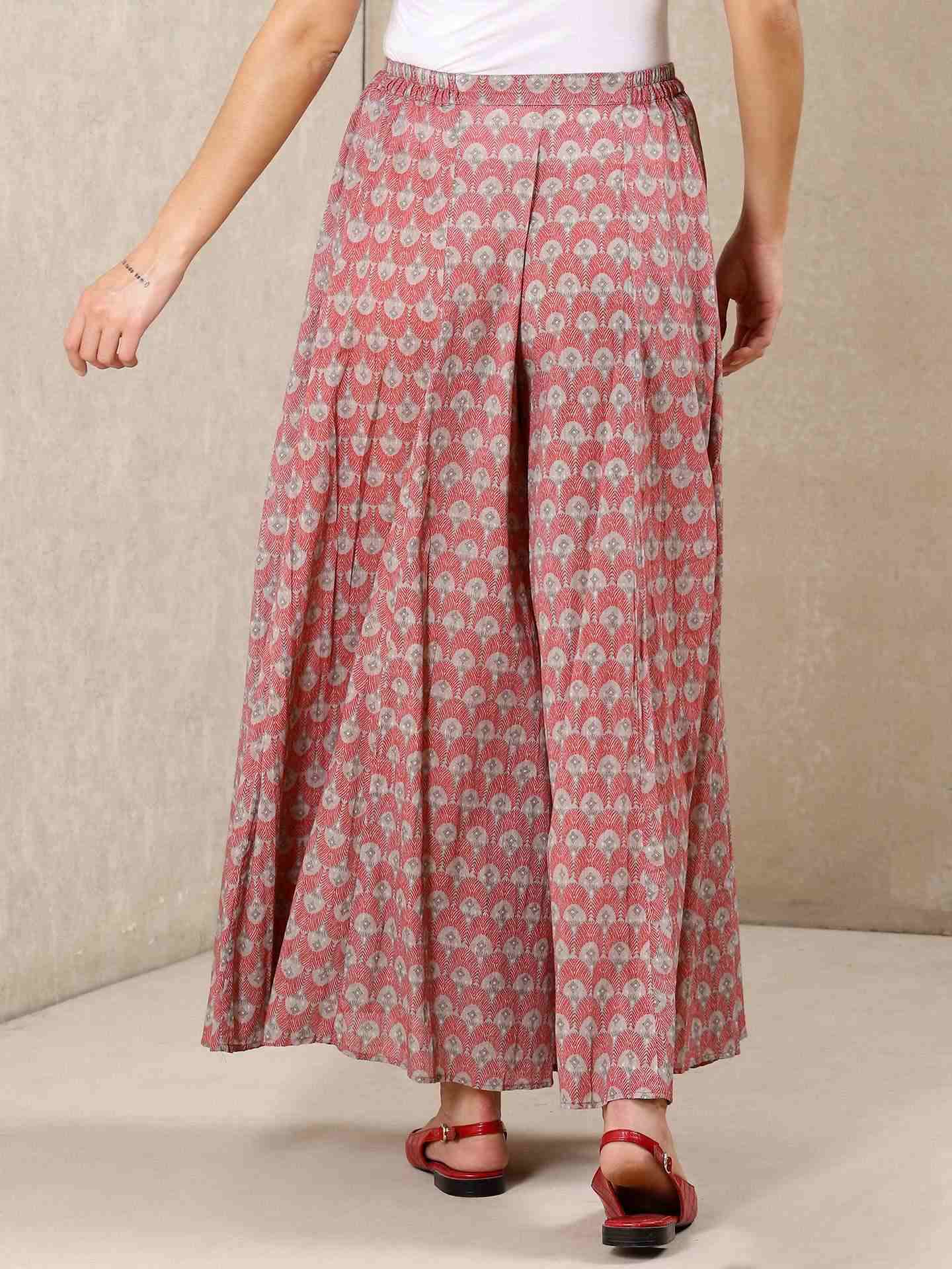 Pink Modern Minimalist Cotton Sharara