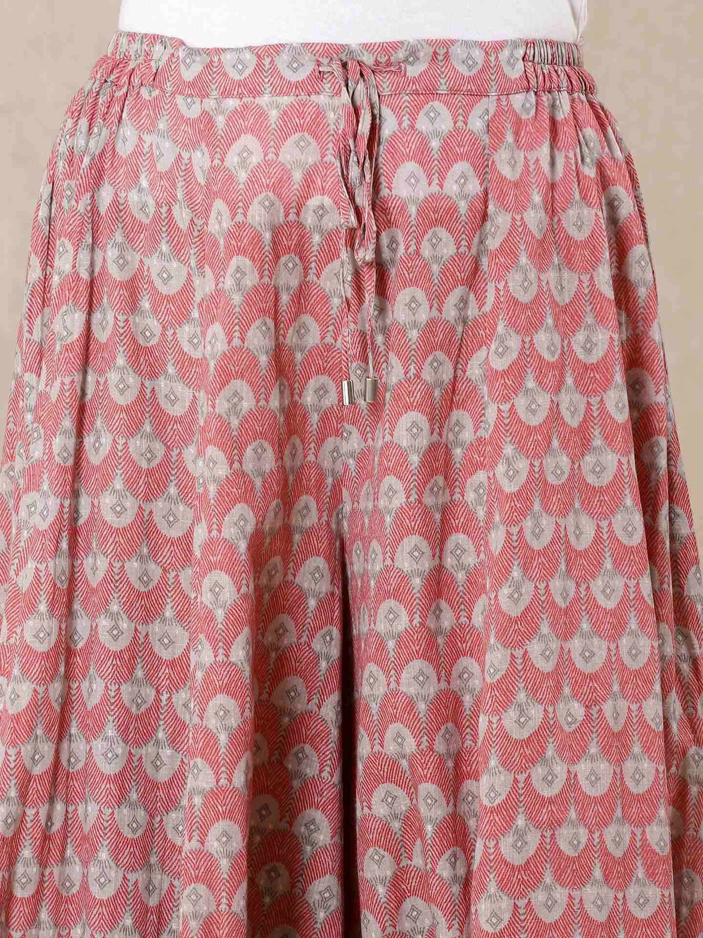 Pink Modern Minimalist Cotton Sharara