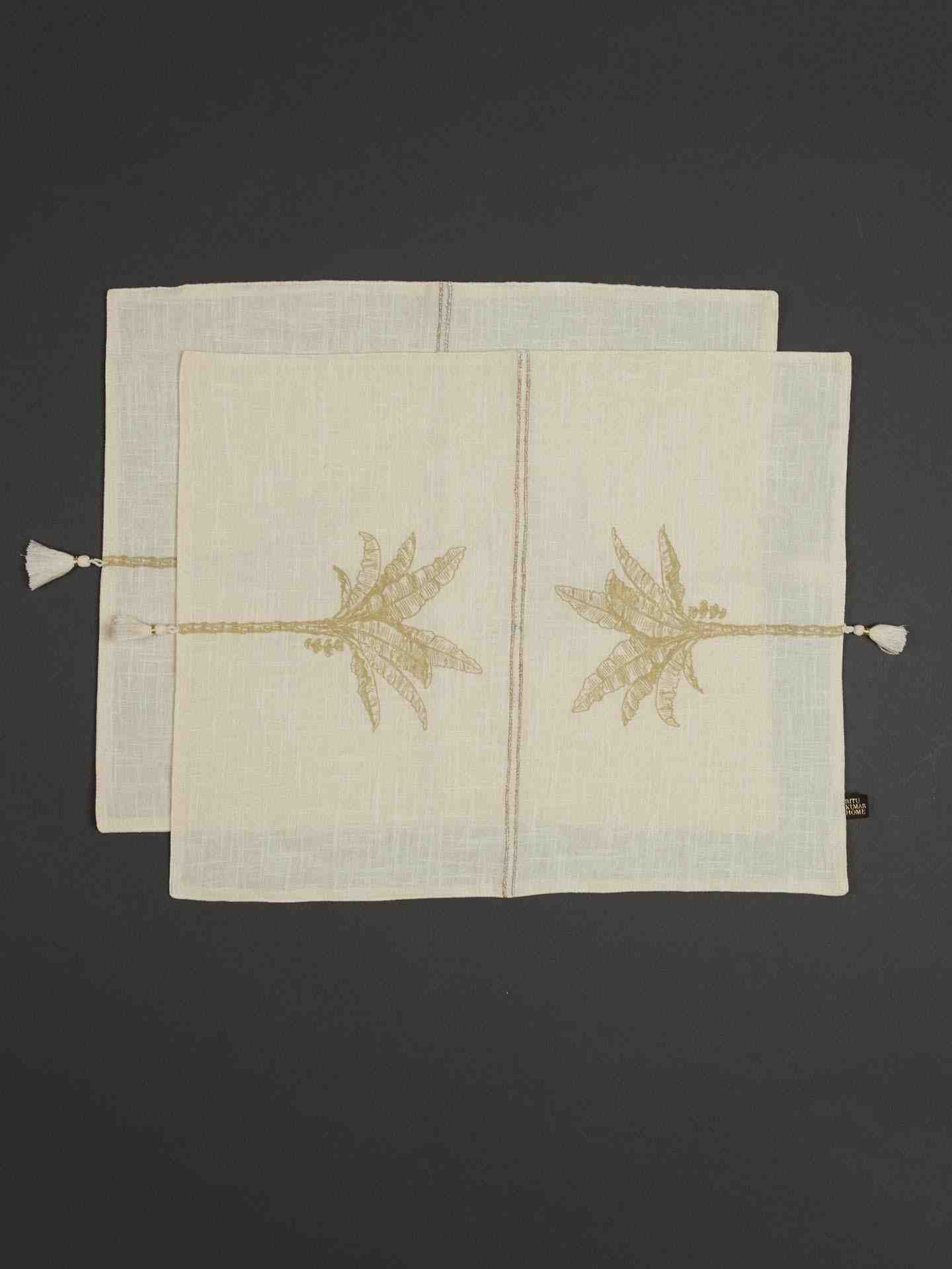 Ivory Cochin Cotton Placemat (Set Of 2)