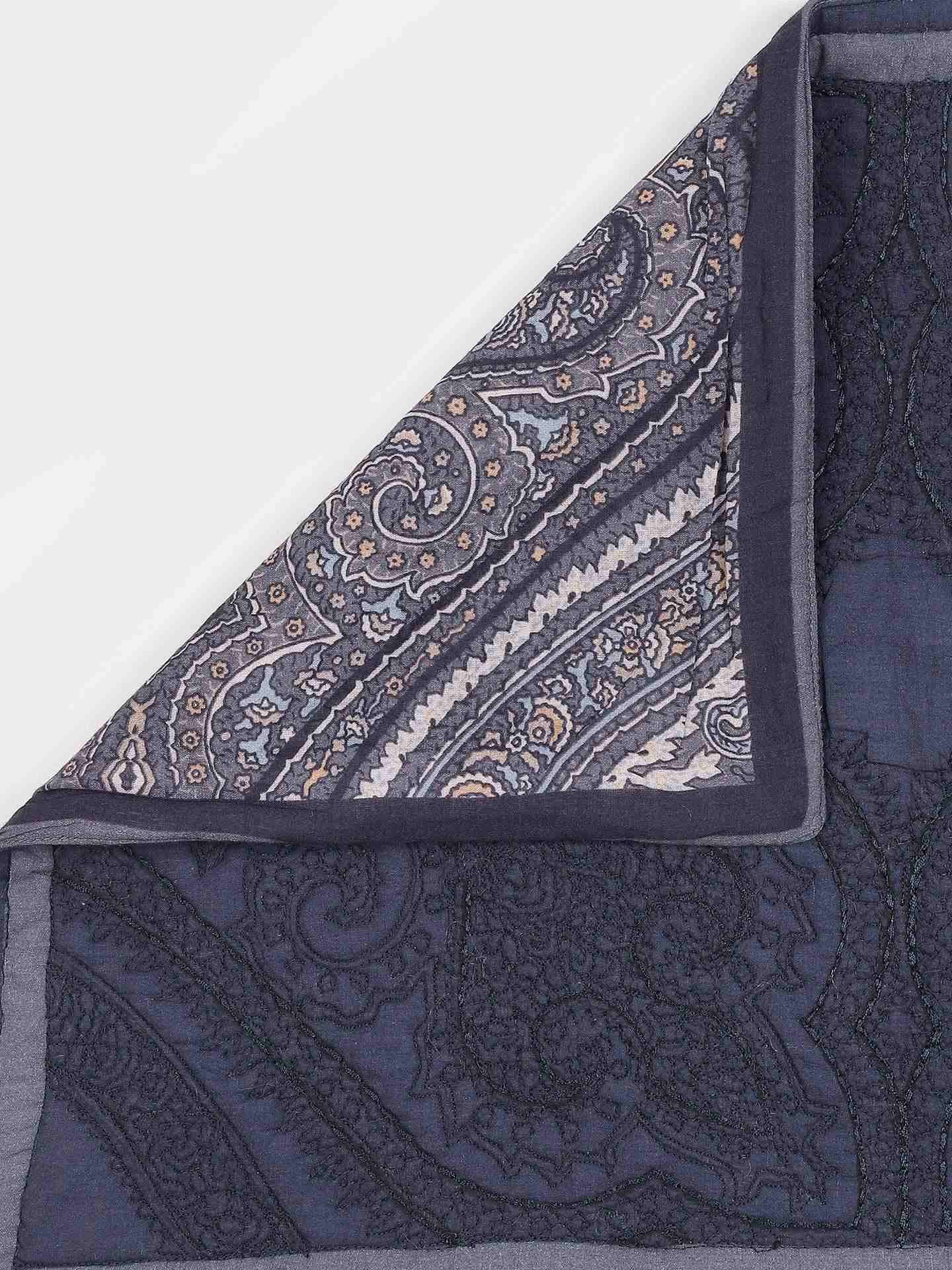 Light Blue Jaamevar Cotton Placemat (Set Of 2)