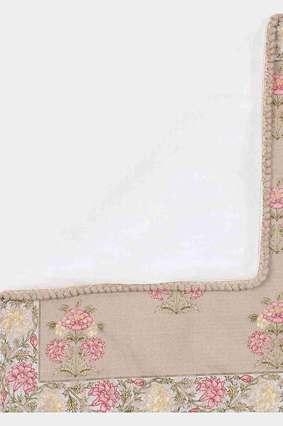 Pink & Beige Koshambi Cotton Placemat (Set Of 2)