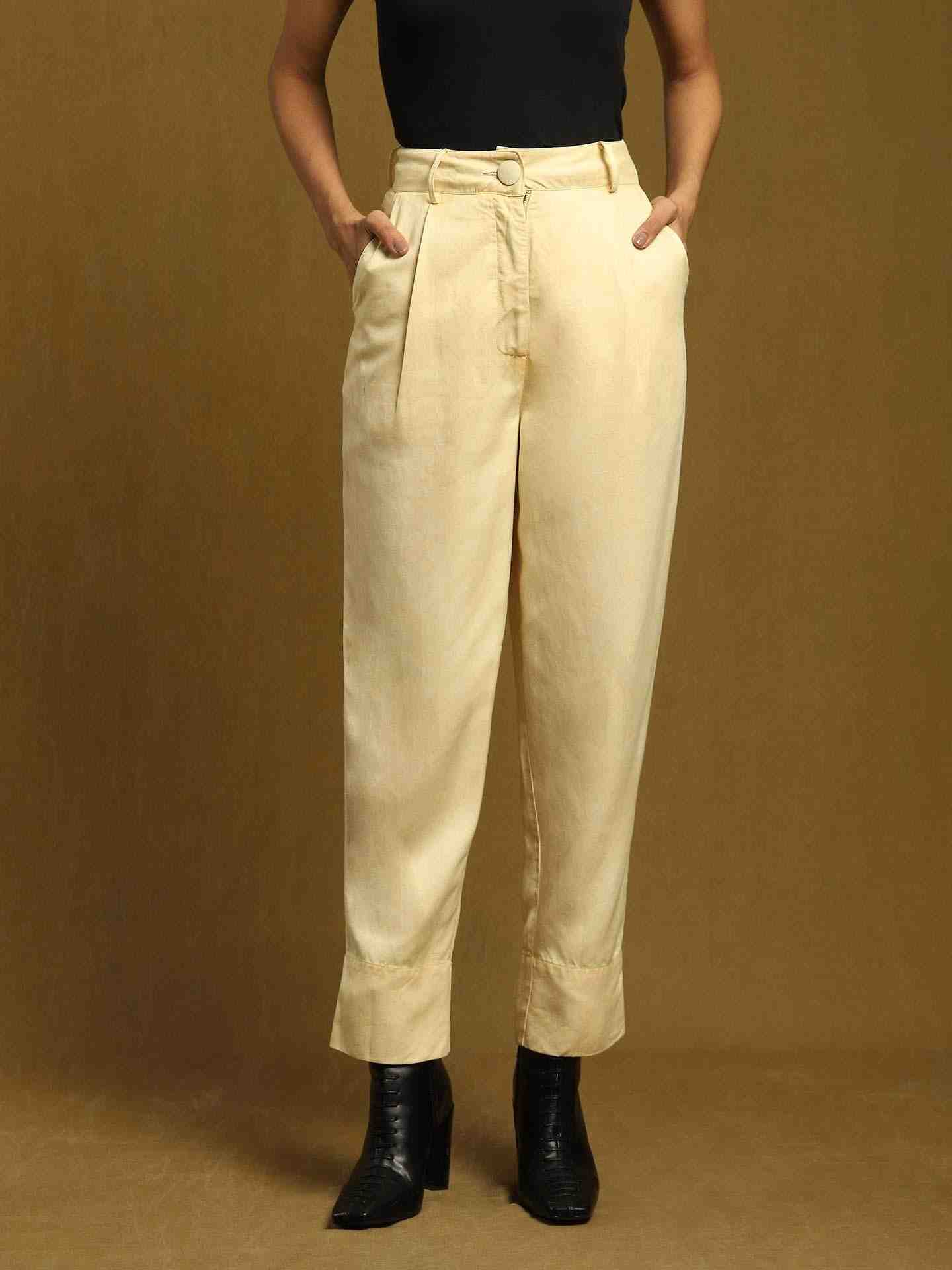 Off White Masai Mara Cotton Straight-Leg Pants