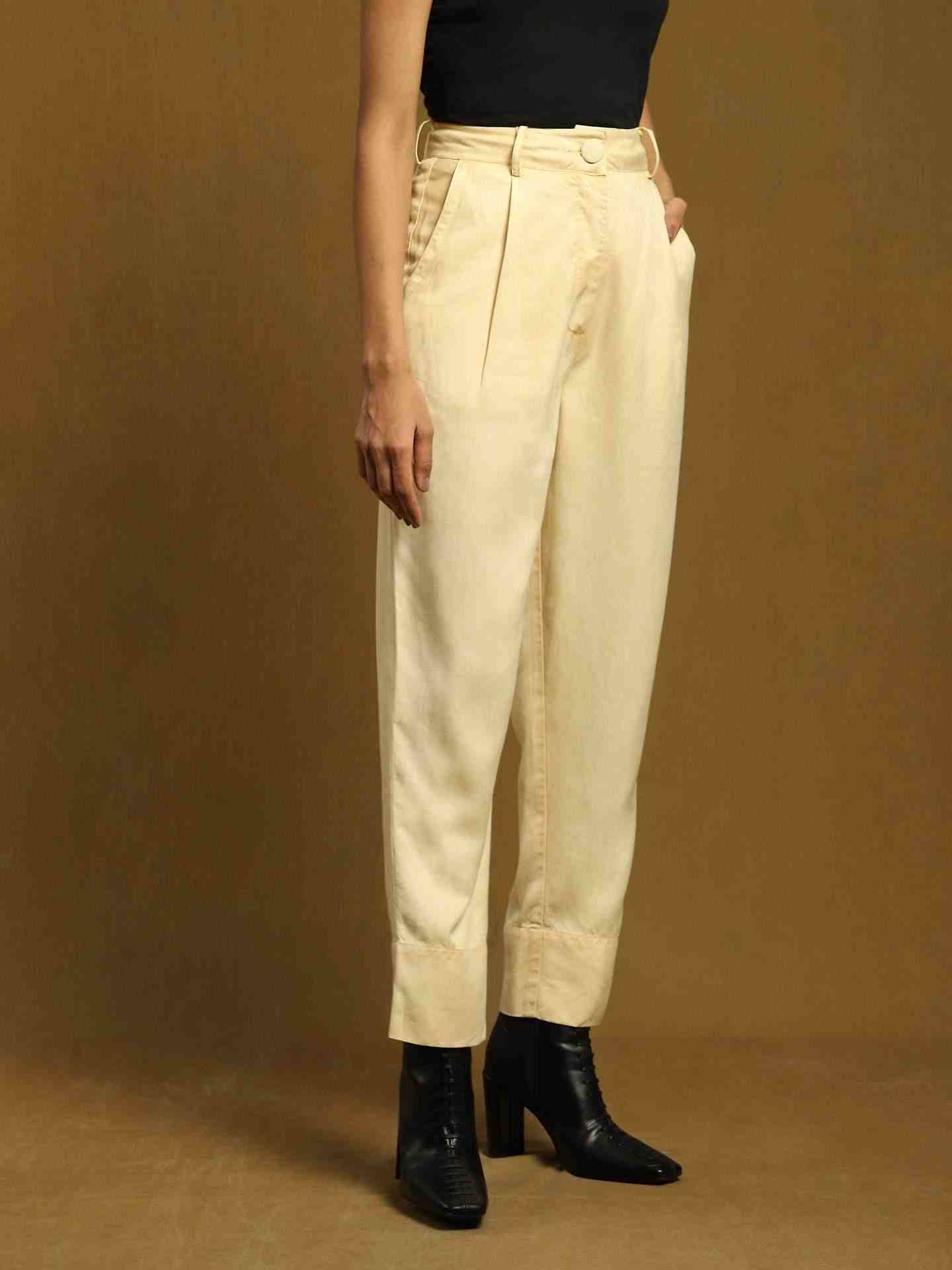 Off White Masai Mara Cotton Straight-Leg Pants
