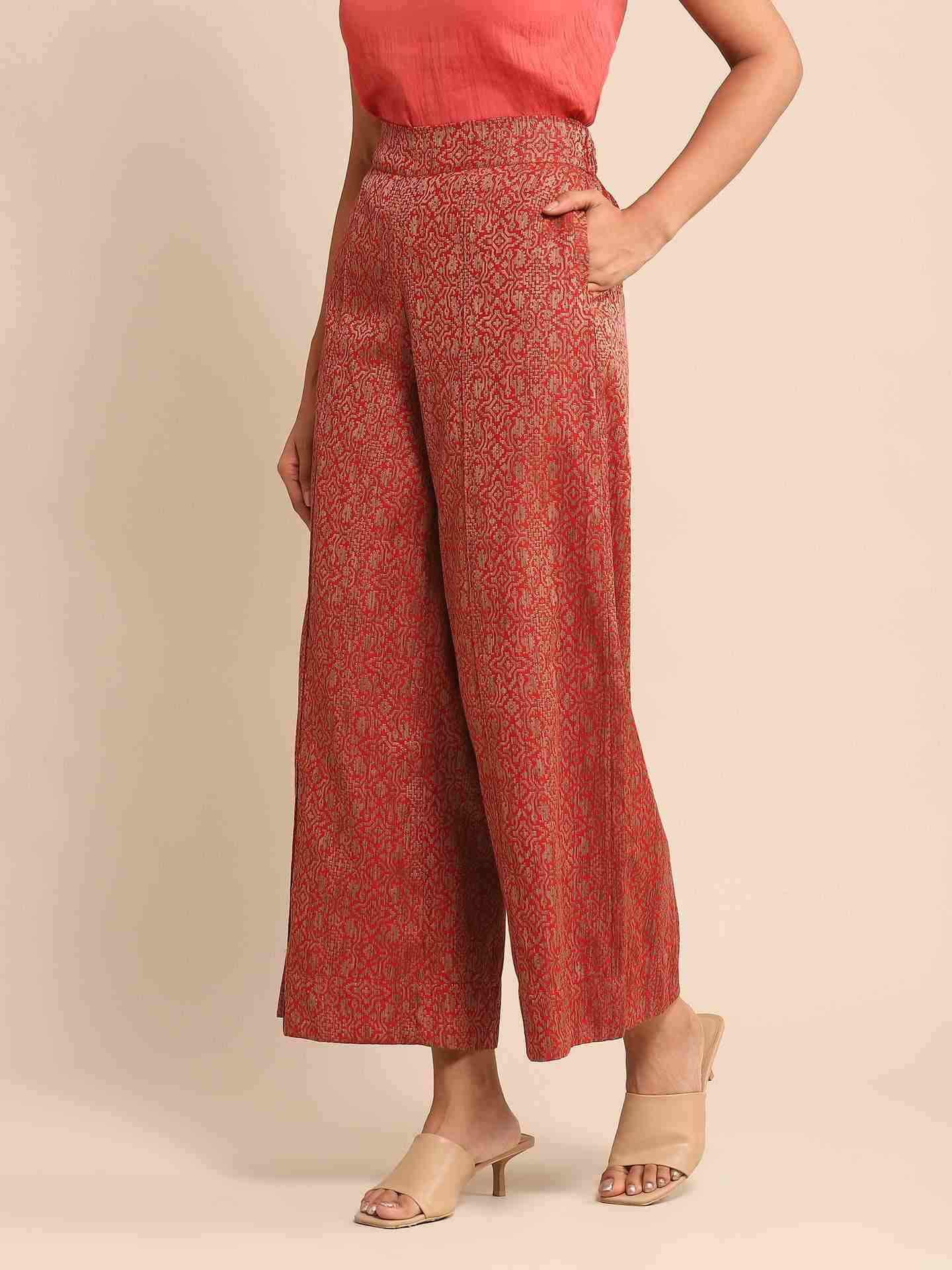 Red Urban Elysian Wide-Leg Pants