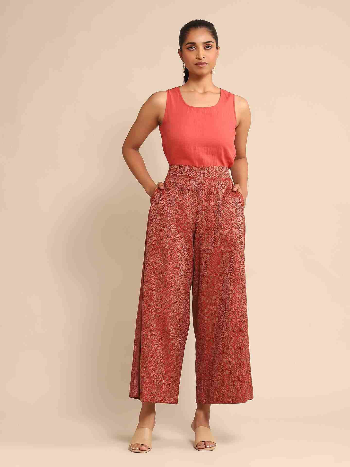Red Urban Elysian Wide-Leg Pants