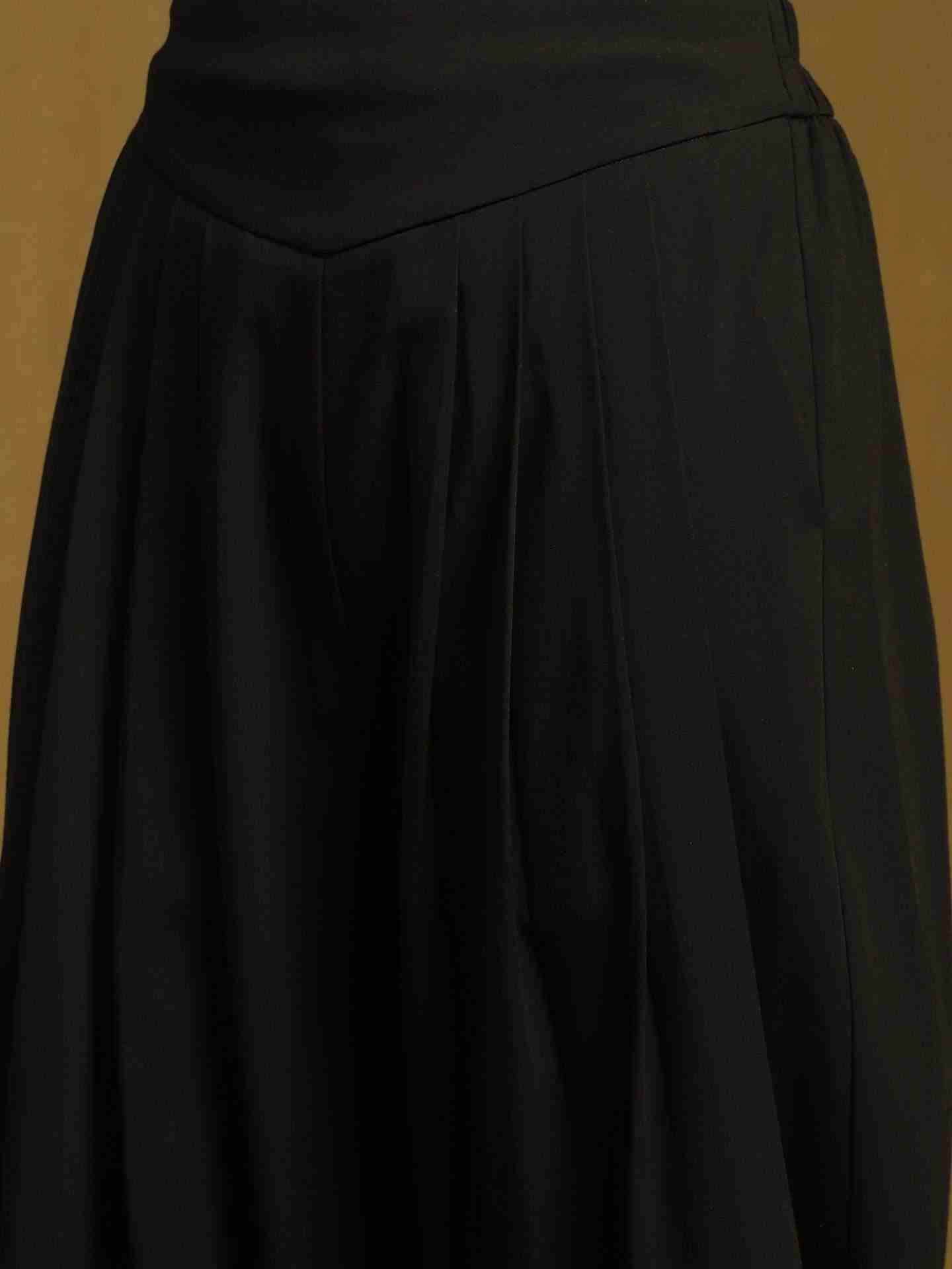 Black Waterfall Dhoti Pants