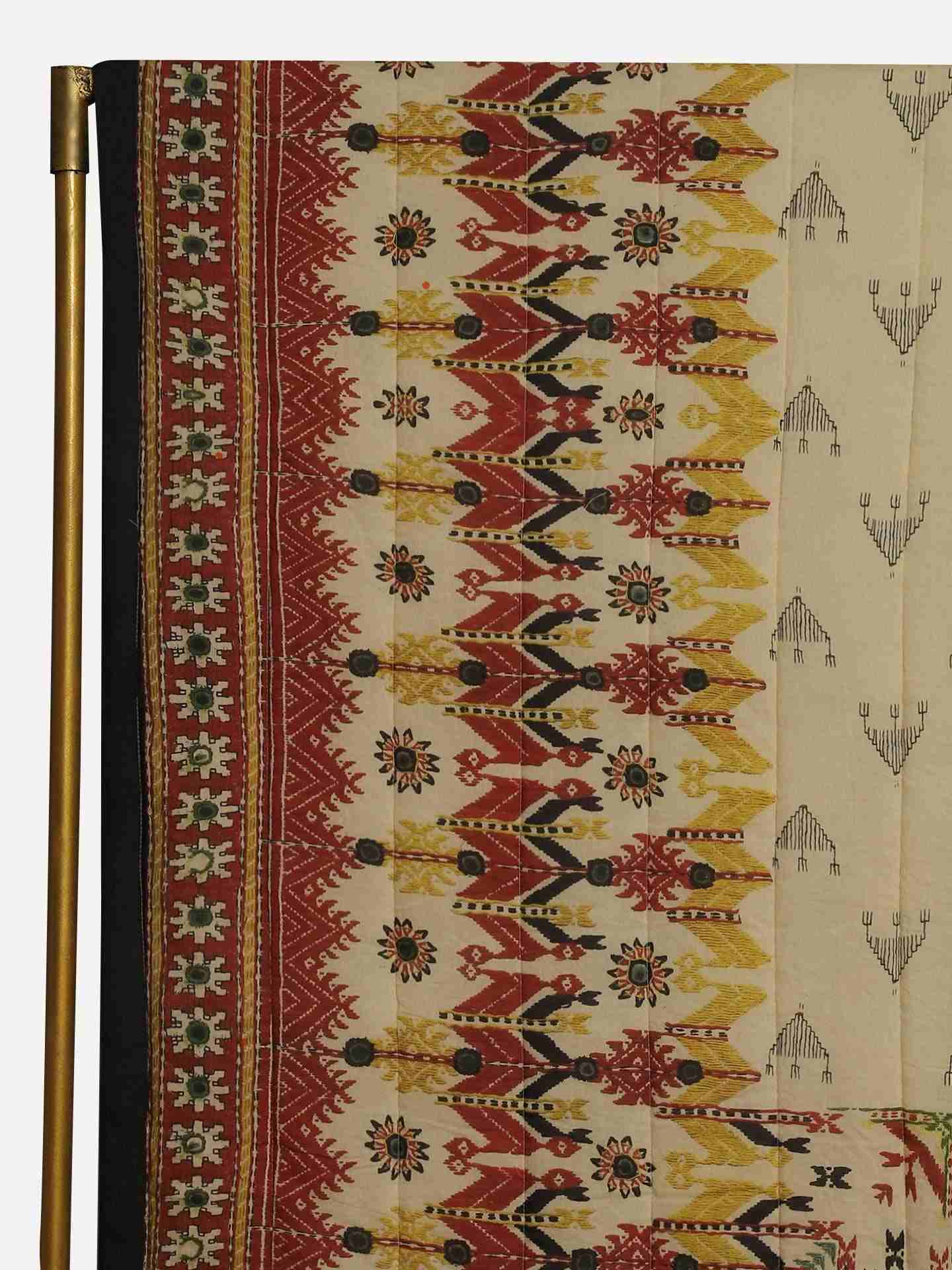 Beige Badhuria Cotton Double Bed Quilt