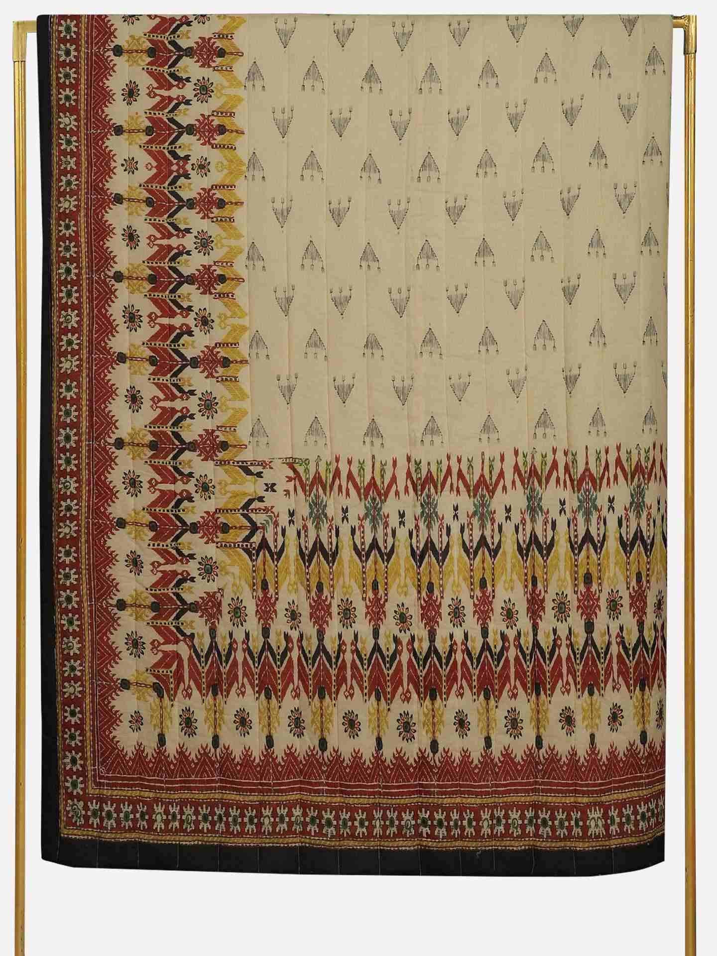 Beige Badhuria Cotton Double Bed Quilt