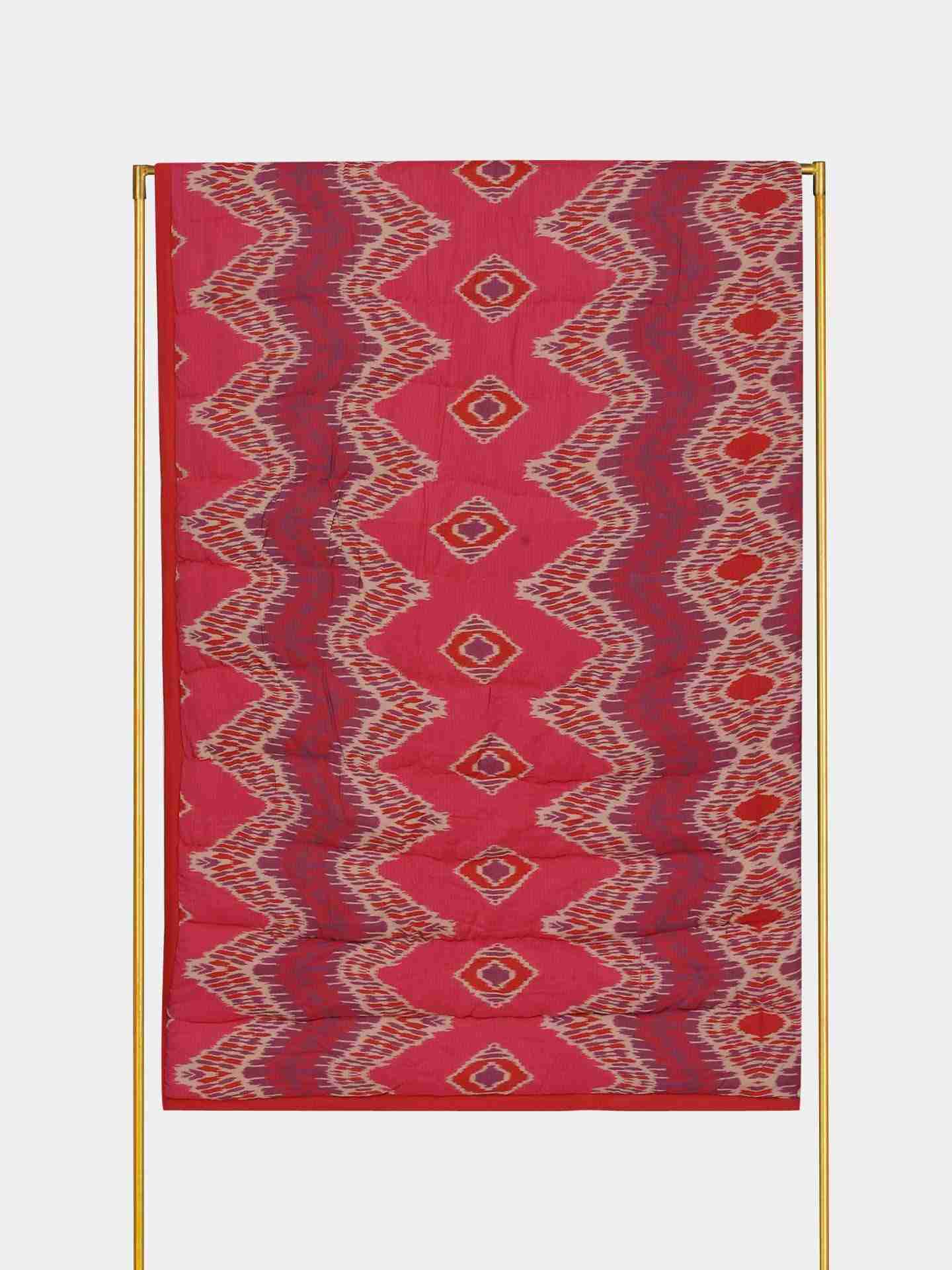 Pink Ikkat Quilt