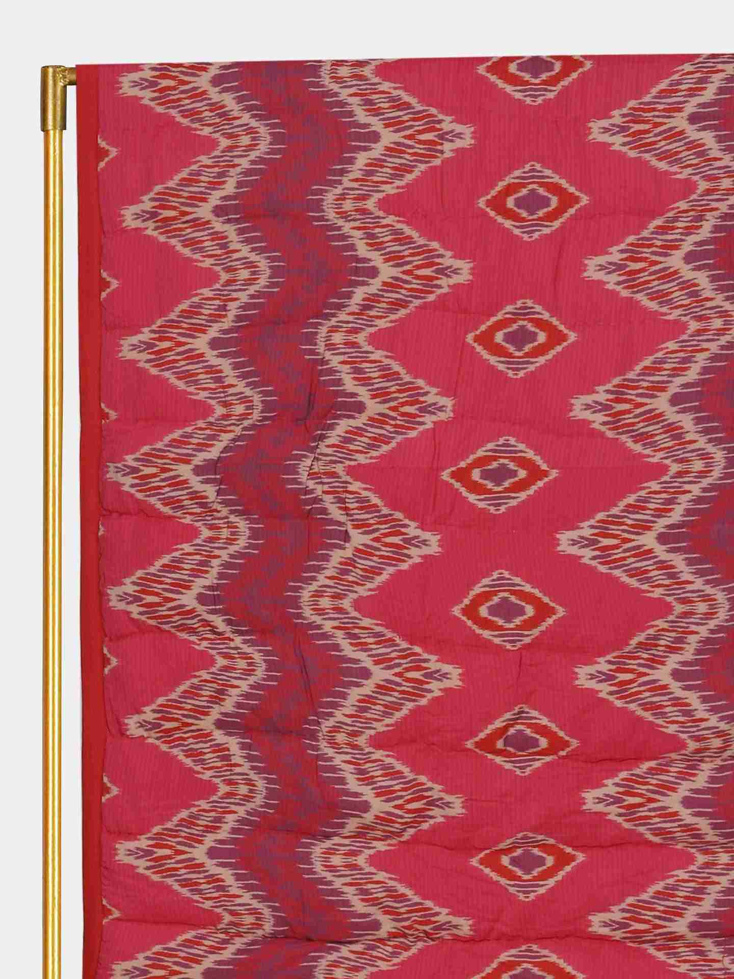 Pink Ikkat Quilt