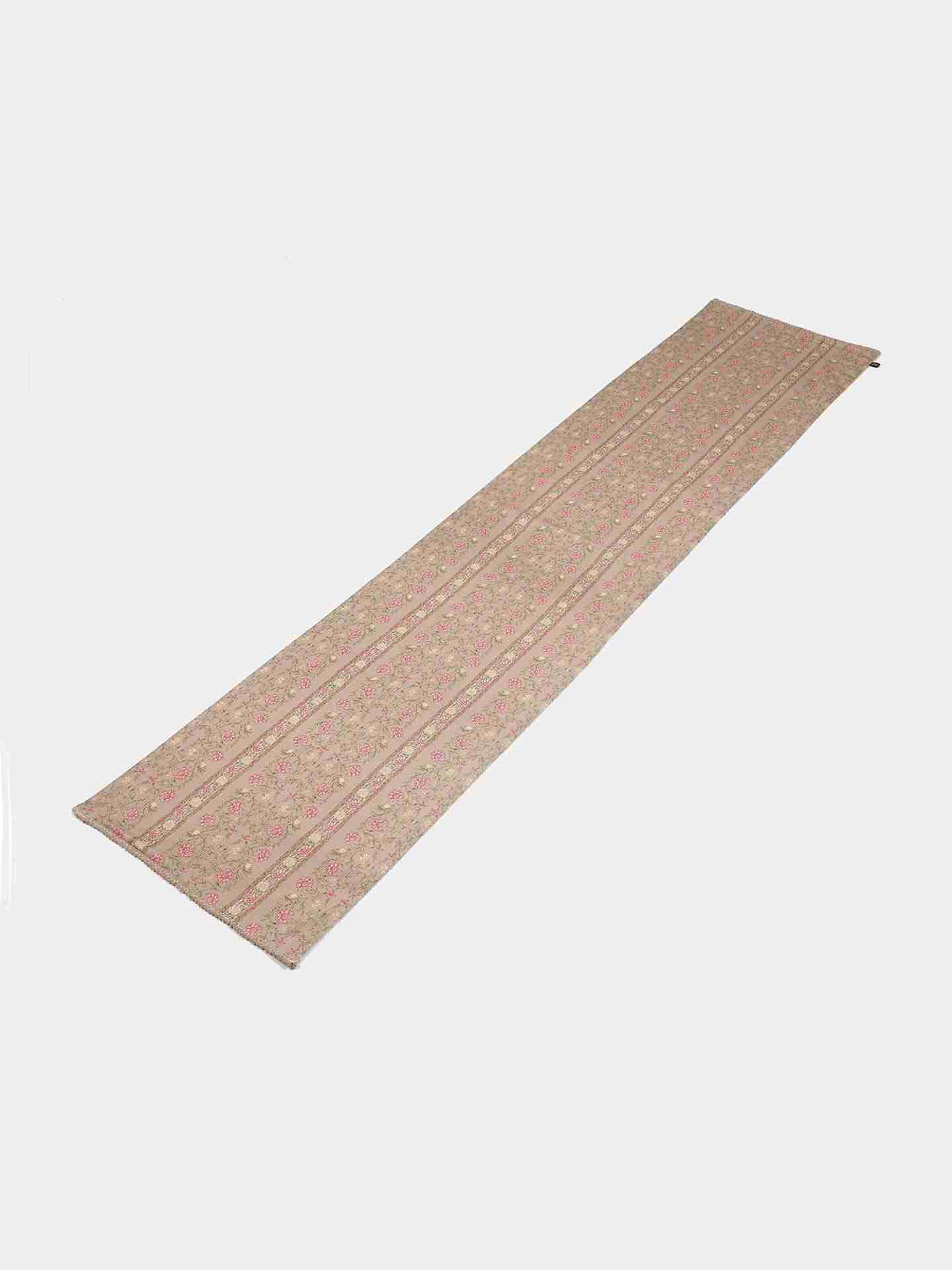 Pink & Beige Koshambi Cotton Runner