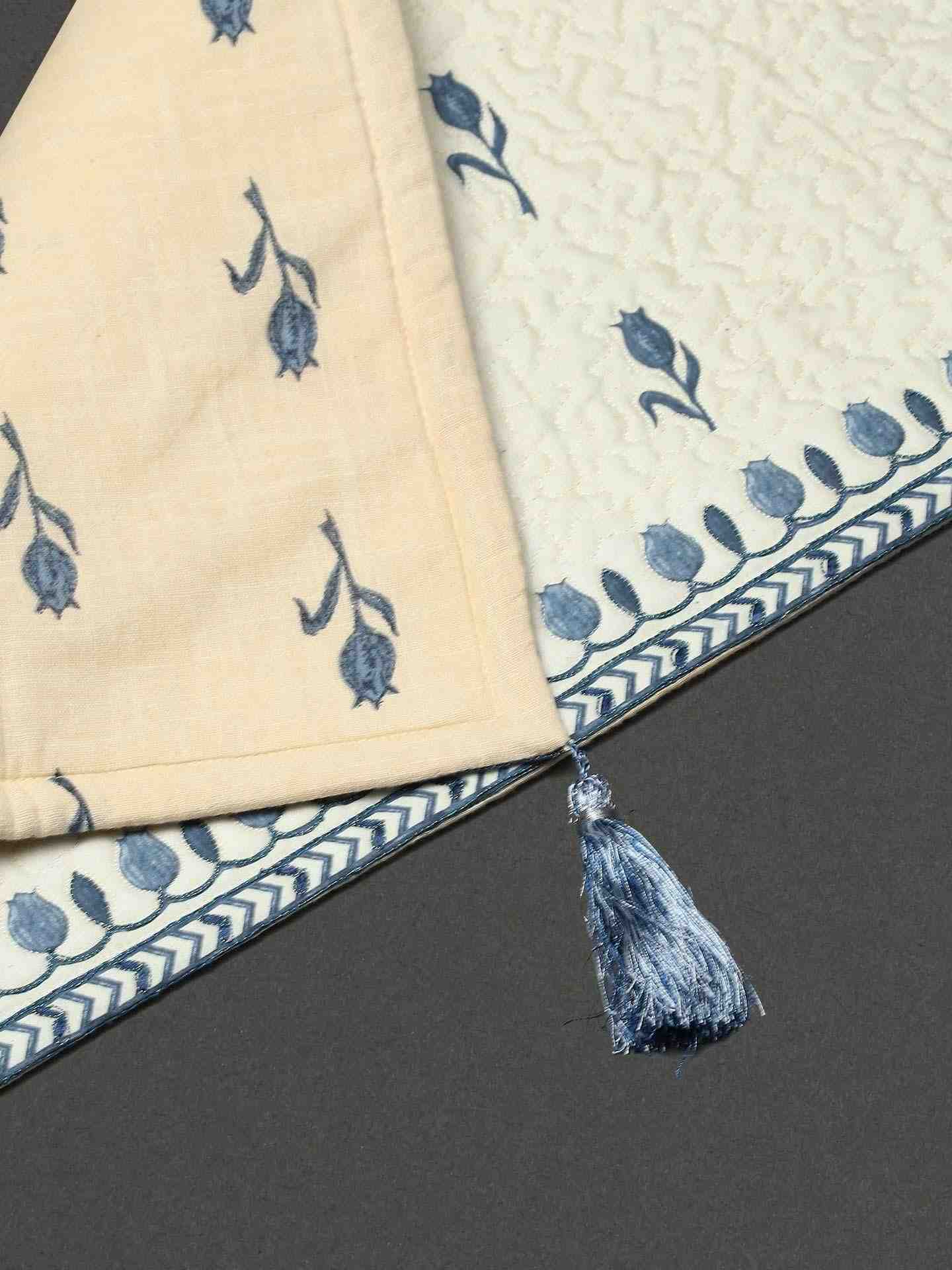 Blue Jalmahal Cotton Runner
