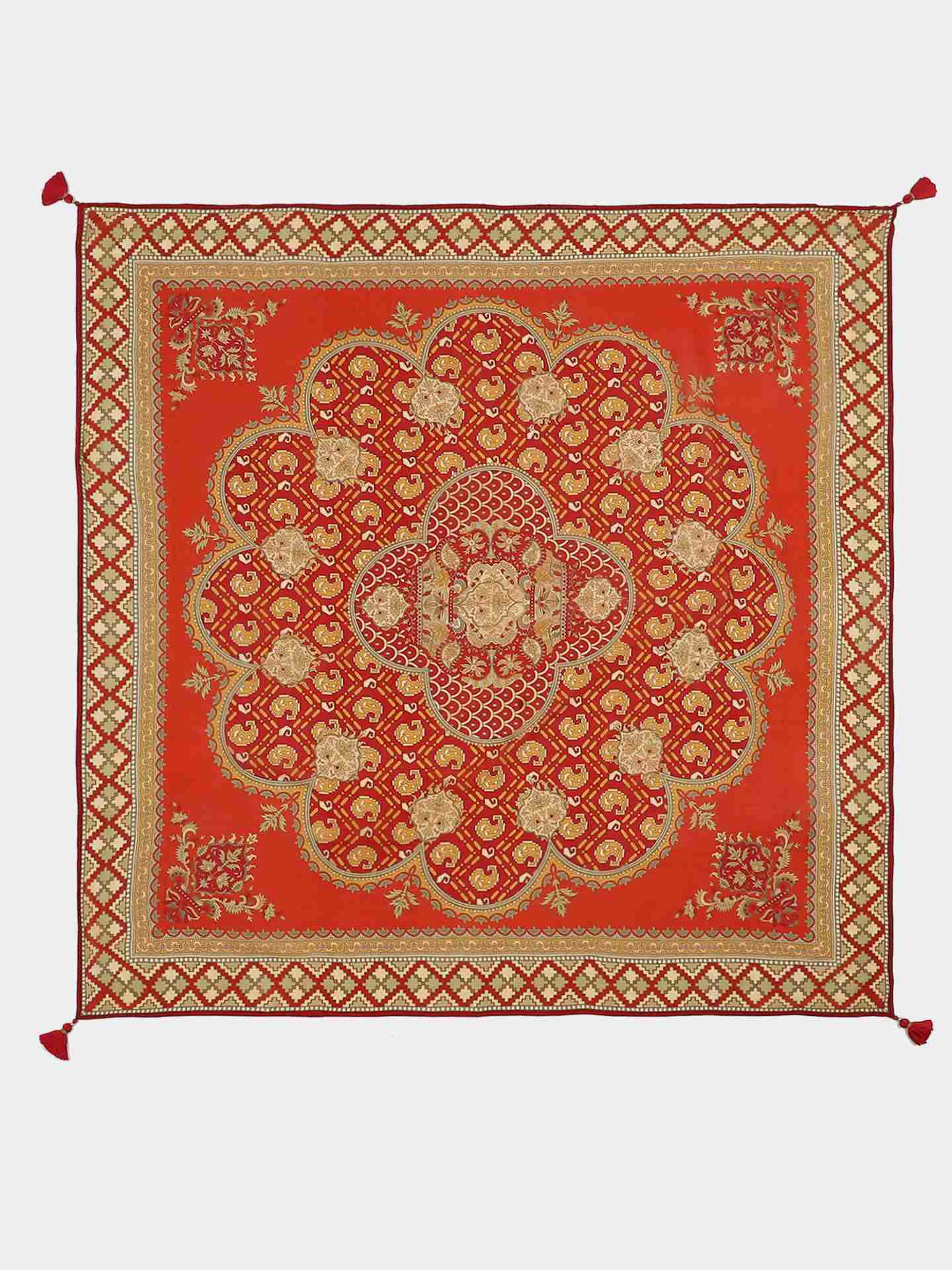 Red Royal Vista Square Scarf