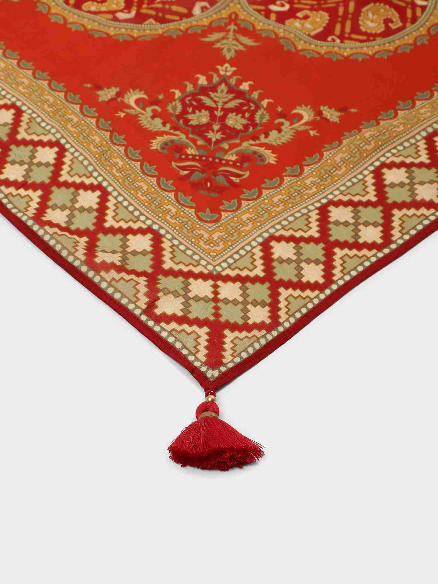 Red Royal Vista Square Scarf