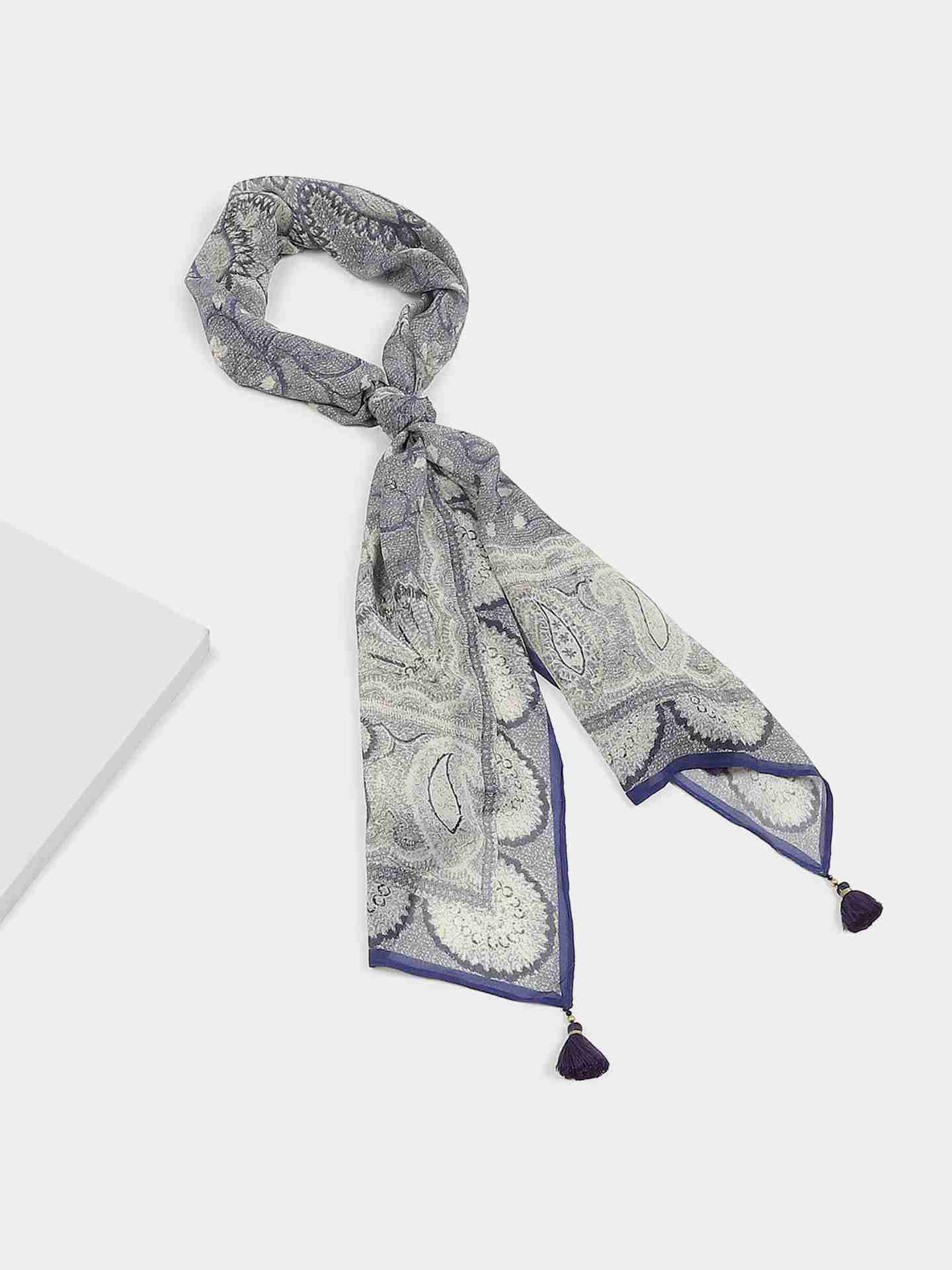 Grey Zoya Long Scarf