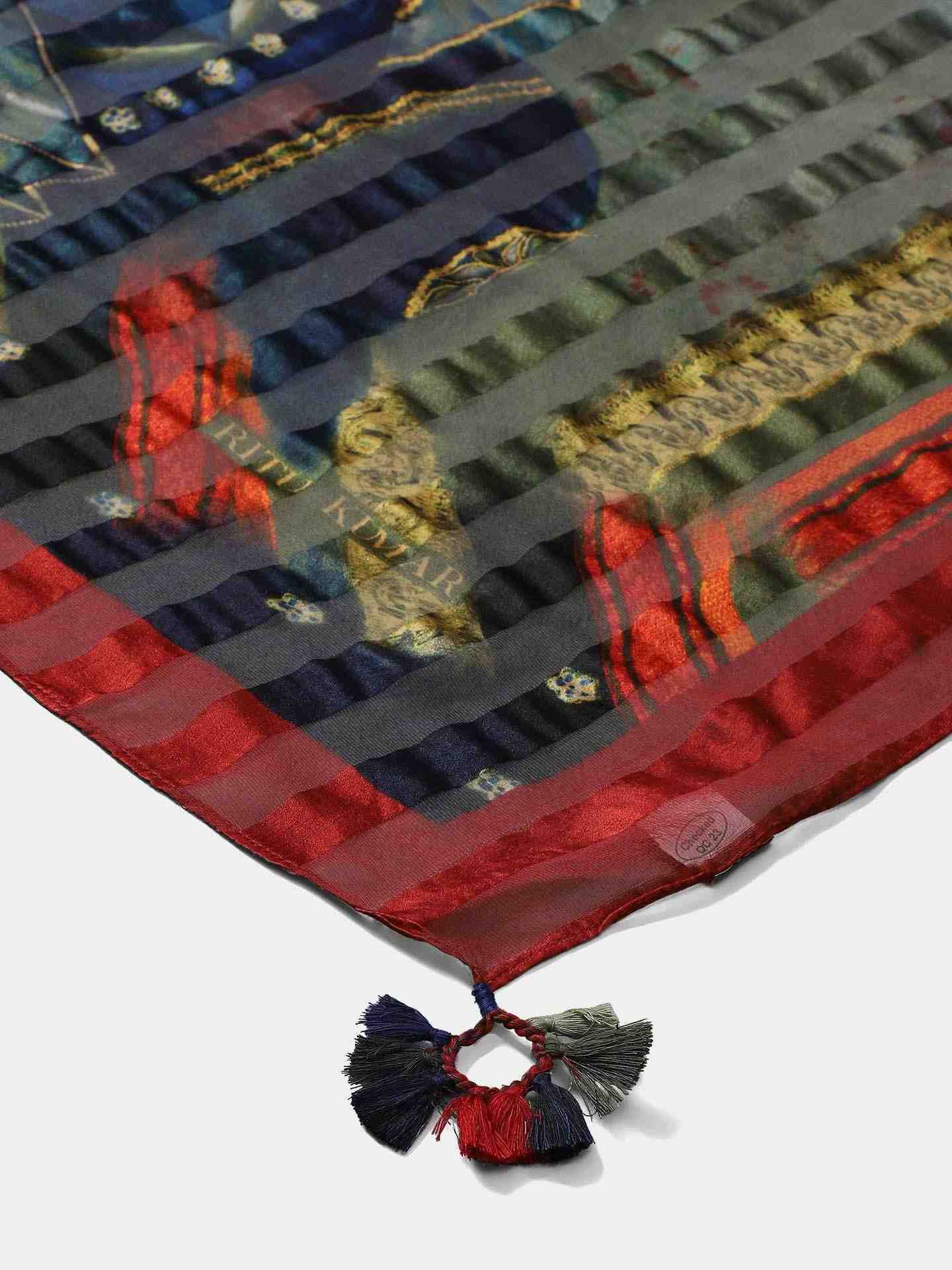 Multi-Color Brindawan Square Scarf