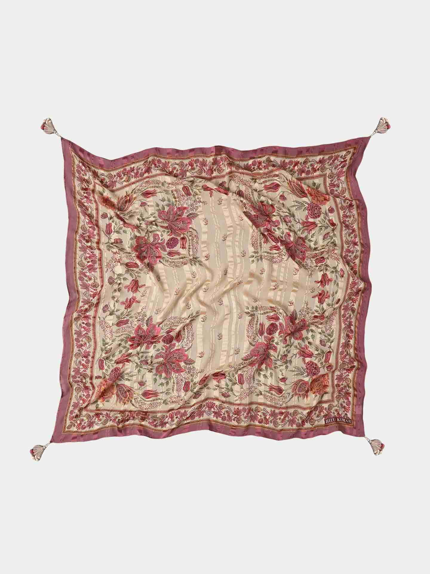 Beige Daksha Square Scarf