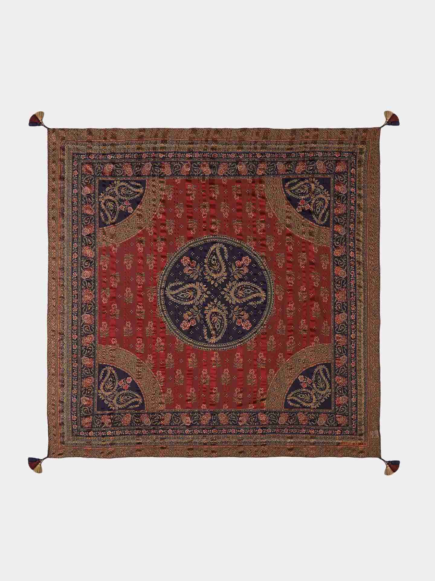 Maroon Judy Square Scarf