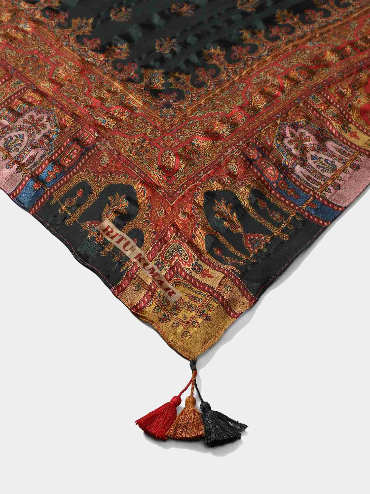 Black Iranya Square Scarf